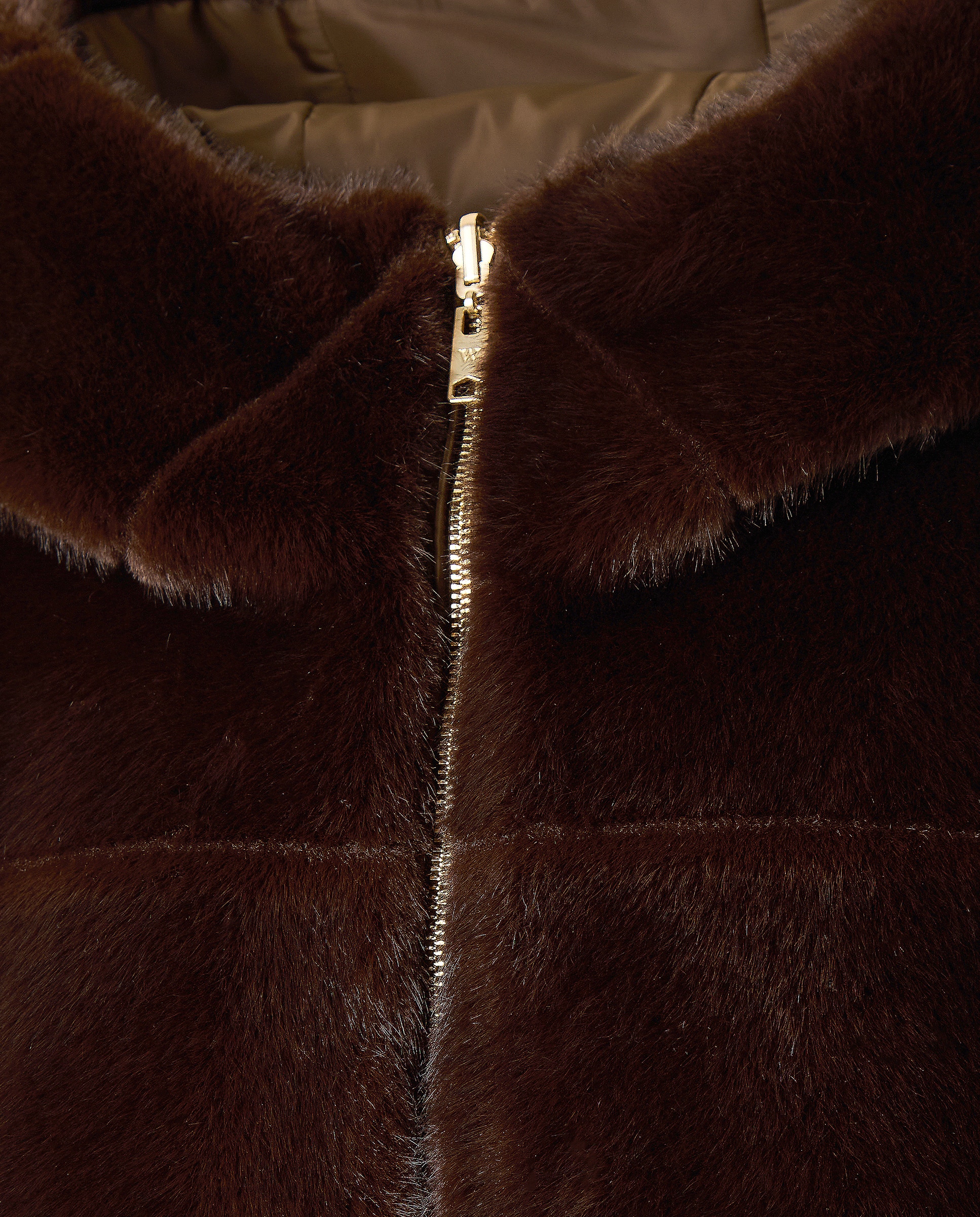 Sobretudo Curto Liso 520 Caqui-7