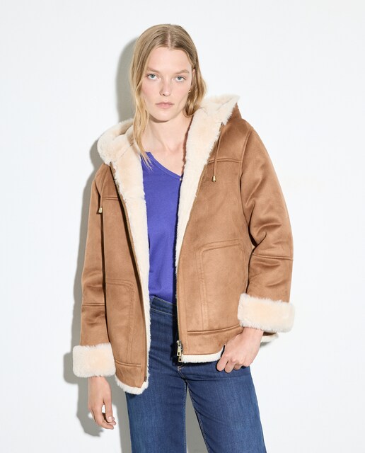 Imagem 0 de Parka de mulher com capuz