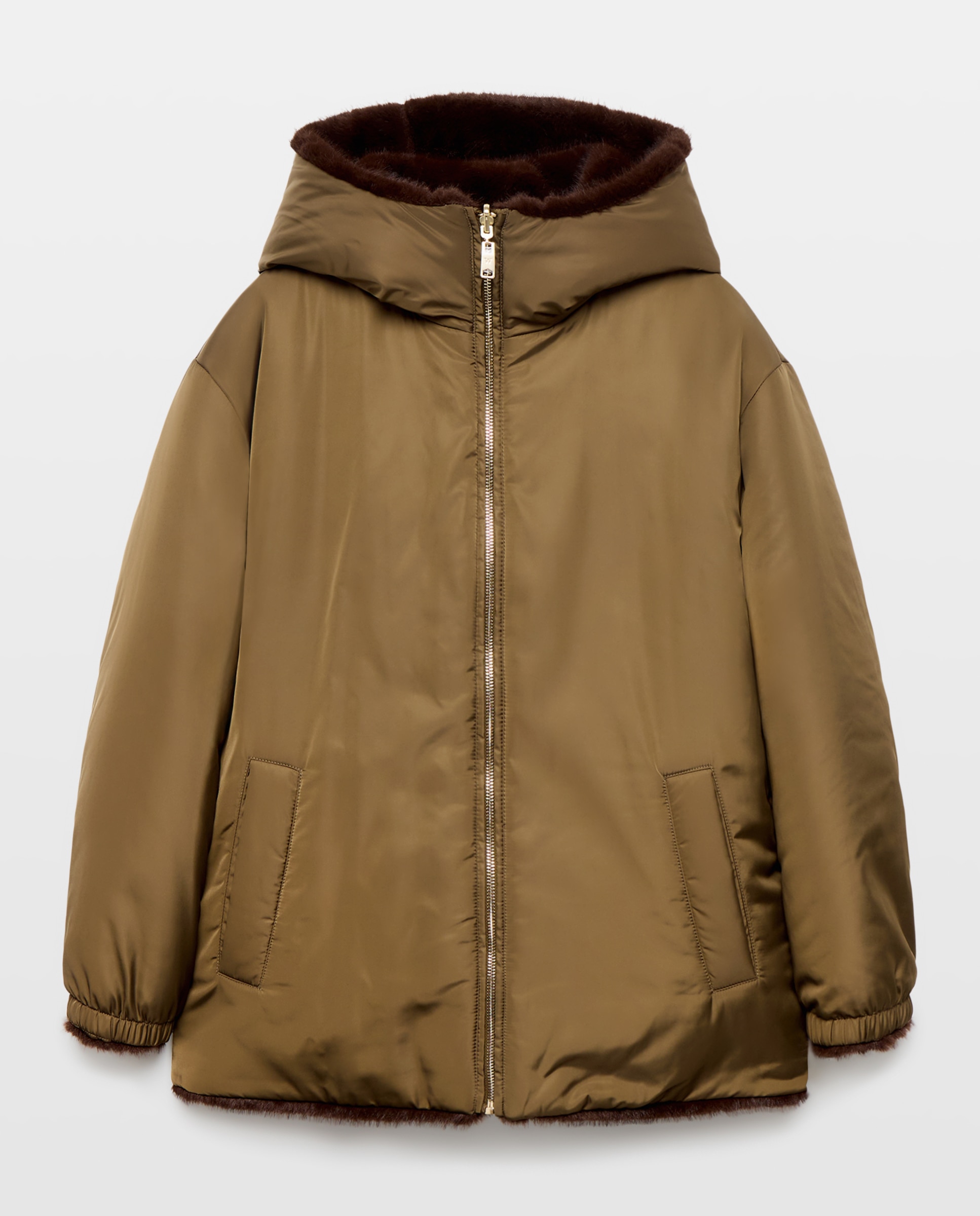 Imagen 1 de Parka de mujer capucha reversible - Woman El Corte Inglés - 520 Kaki 520 Kaki