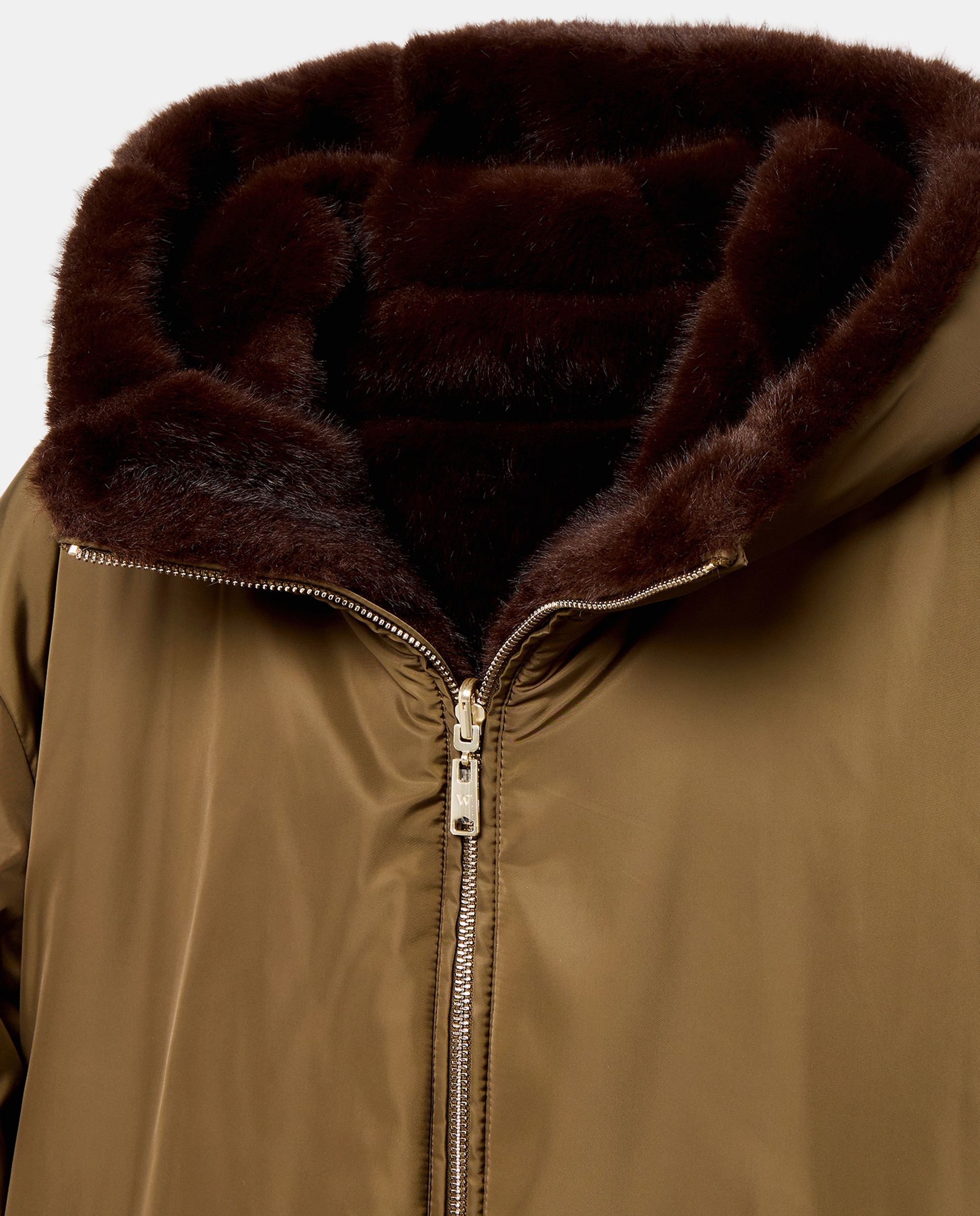 Imagen 2 de Parka de mujer capucha reversible - Woman El Corte Inglés - 520 Kaki 520 Kaki