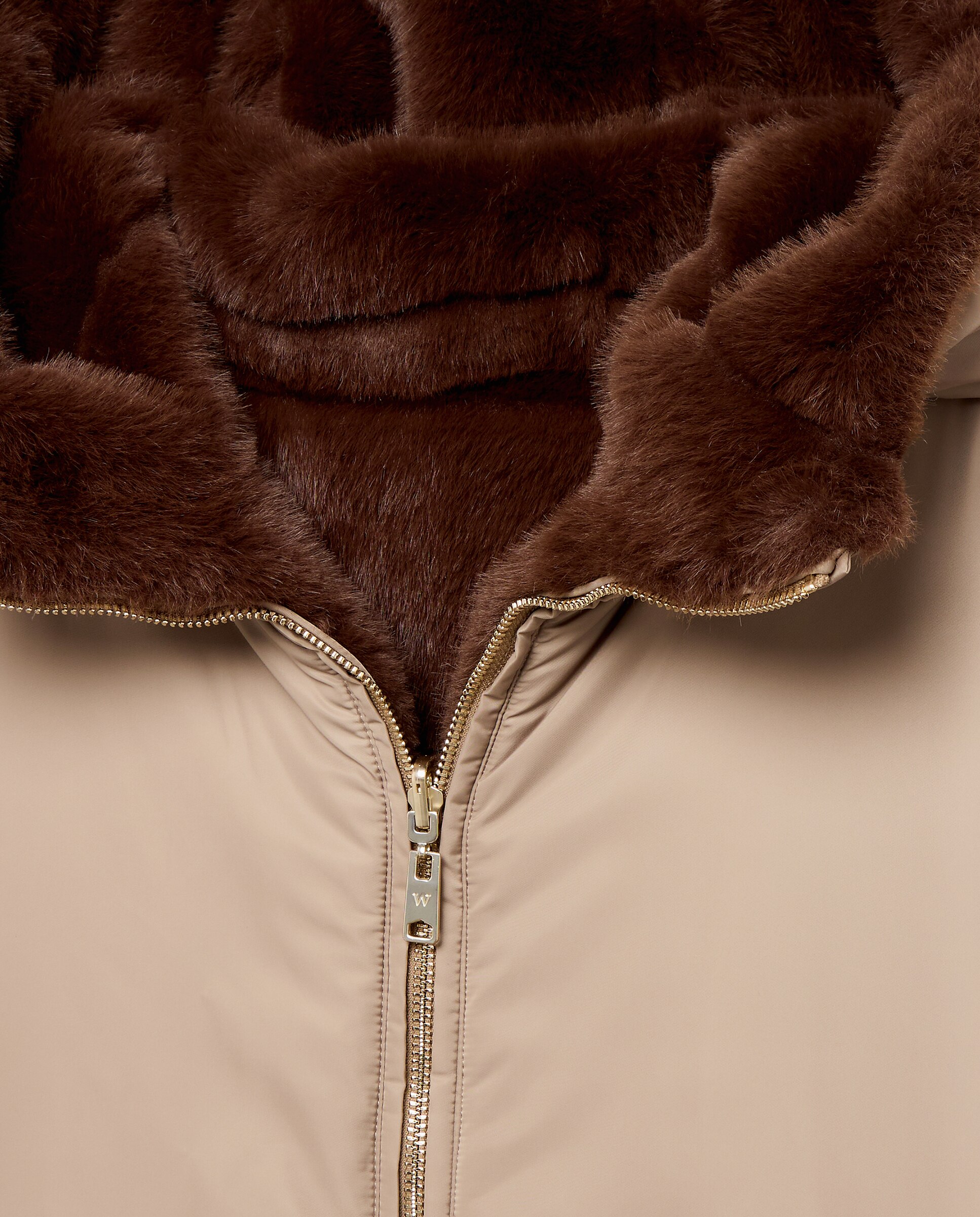 Imagen 2 de Parka de mujer capucha reversible - Woman El Corte Inglés - Beige Beige