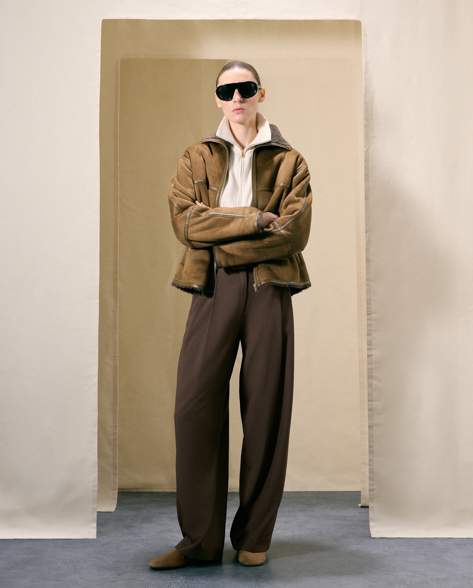 Imagen 2 de Chaquetón de mujer de doble faz con contraste - Woman El Corte Inglés - Marrón Marrón
