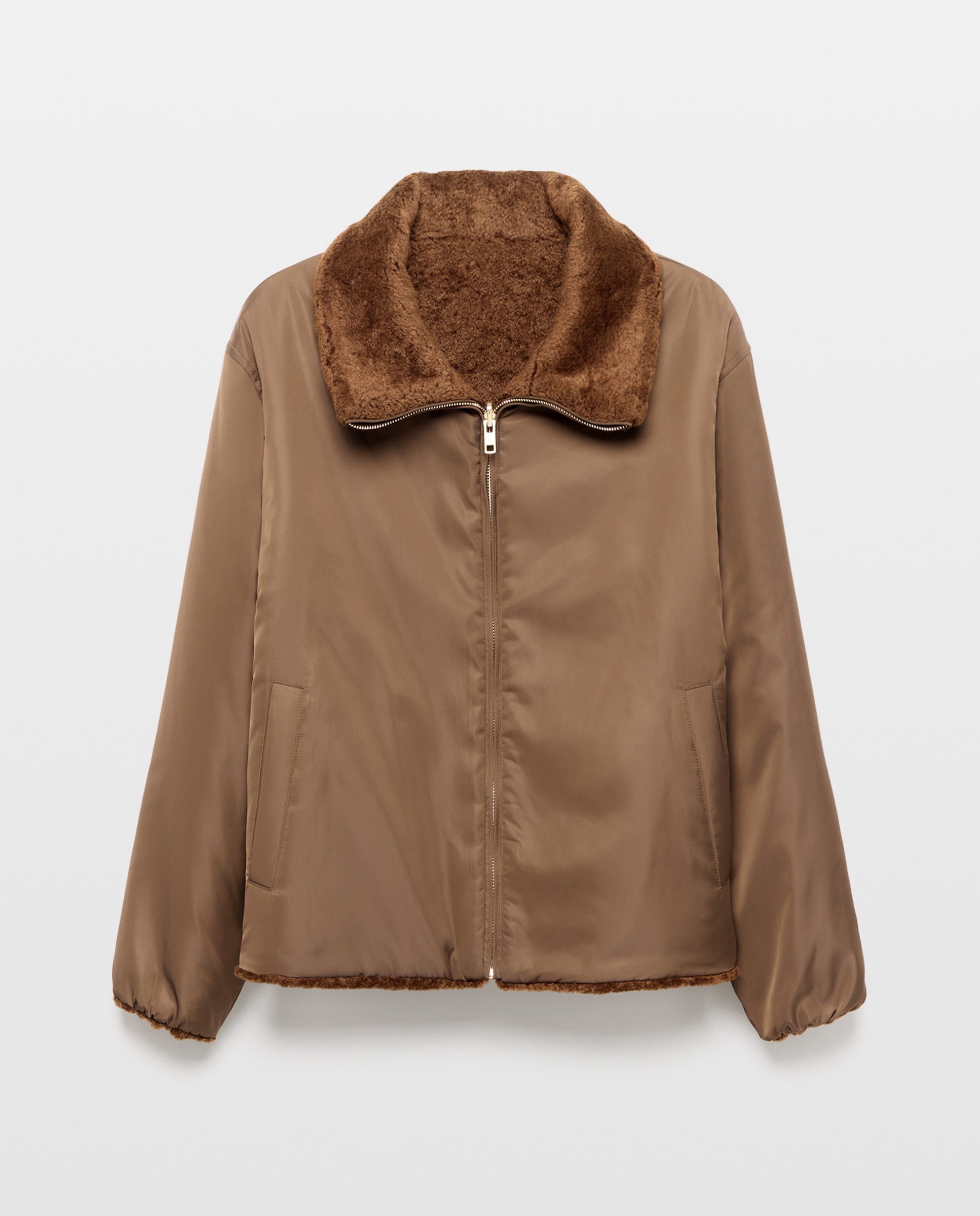 Imagen 5 de Parka corta reversible de mujer - Woman El Corte Inglés - Visón oscuro Visón oscuro