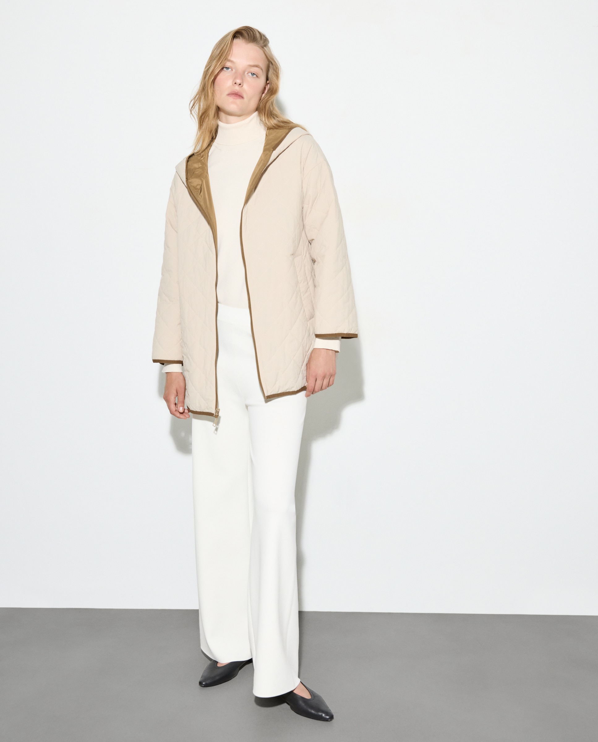 Parka Comprida Lisa Toffee-3