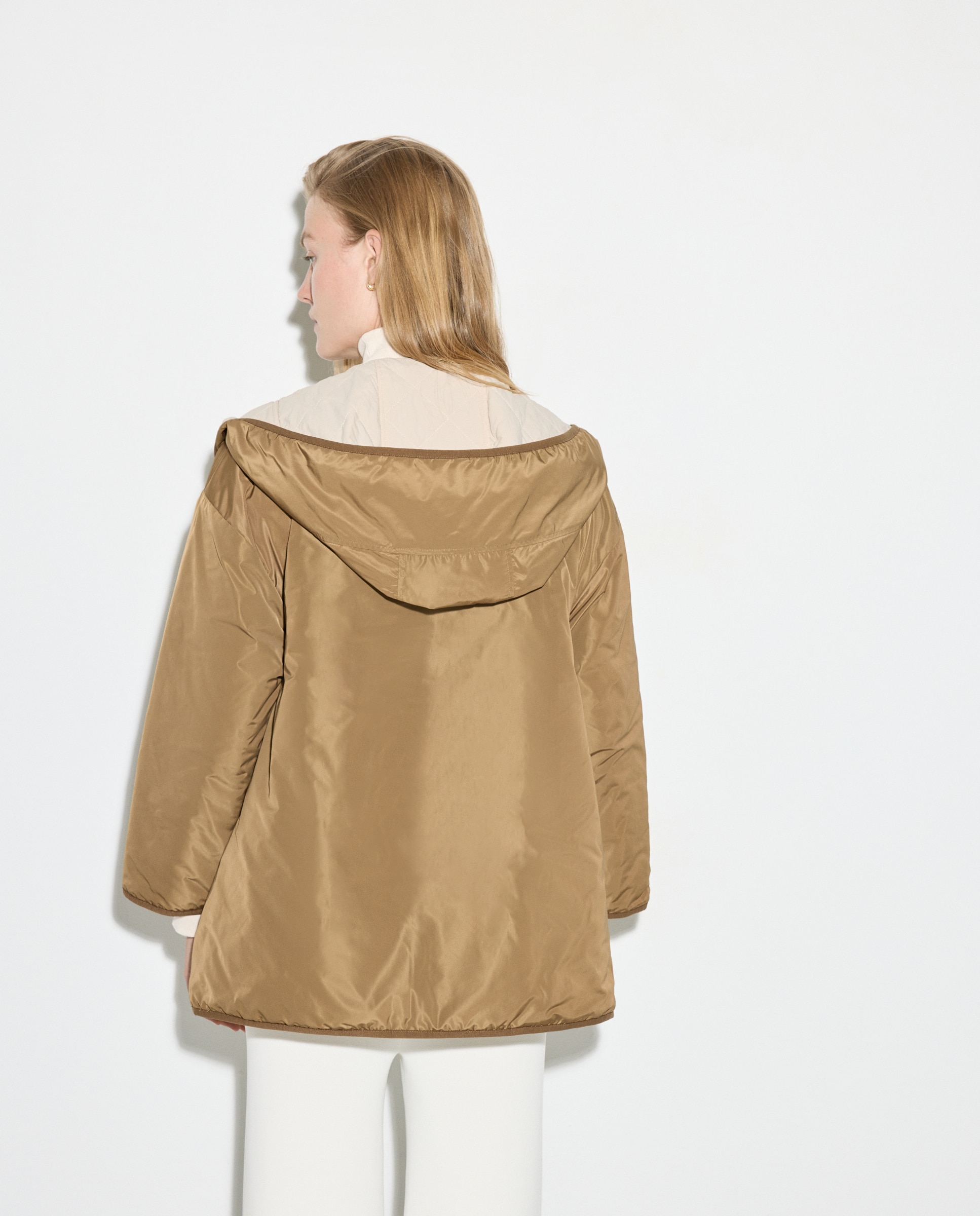 Parka Comprida Lisa Toffee-4