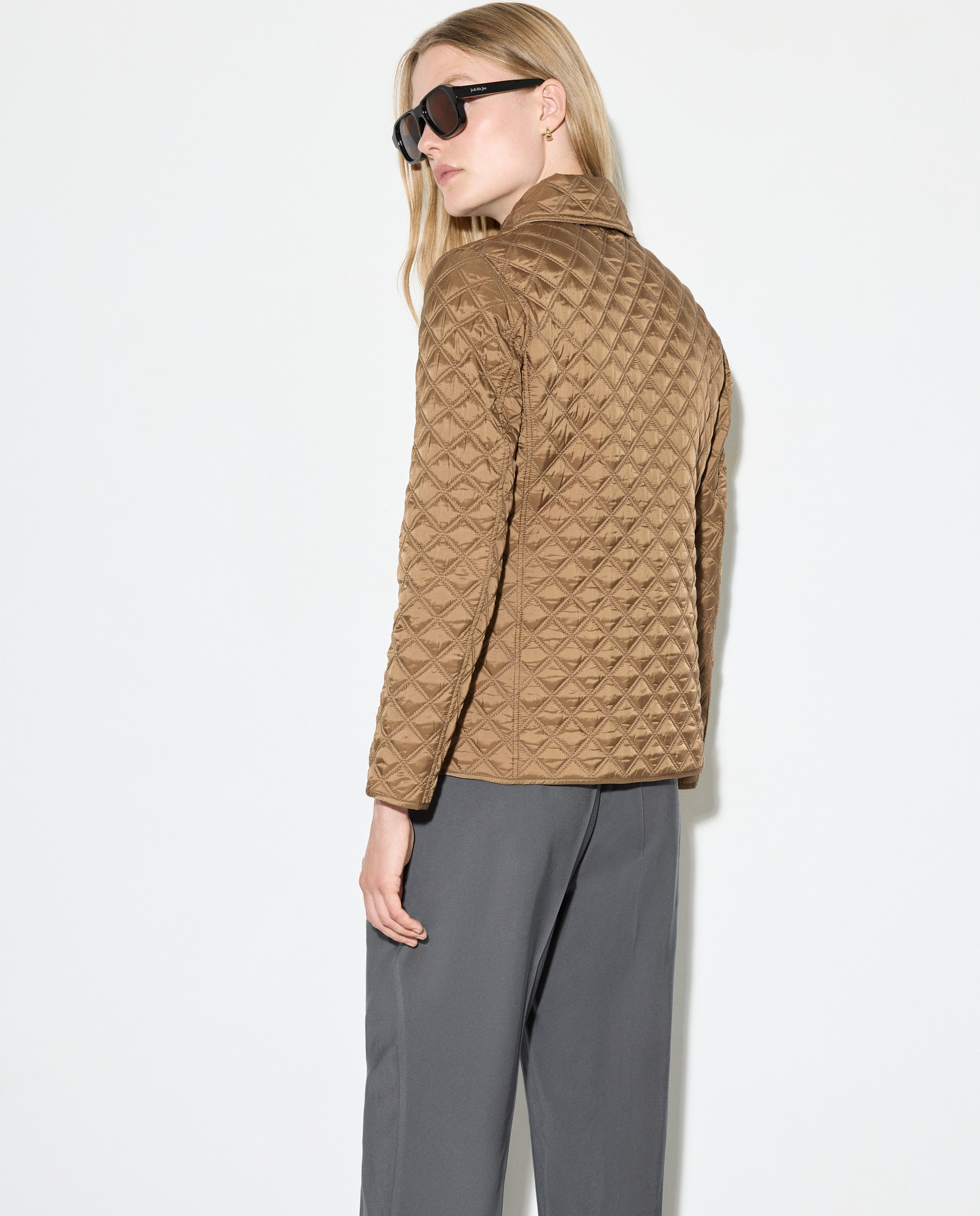 Casaco curto de senhora Toffee-3