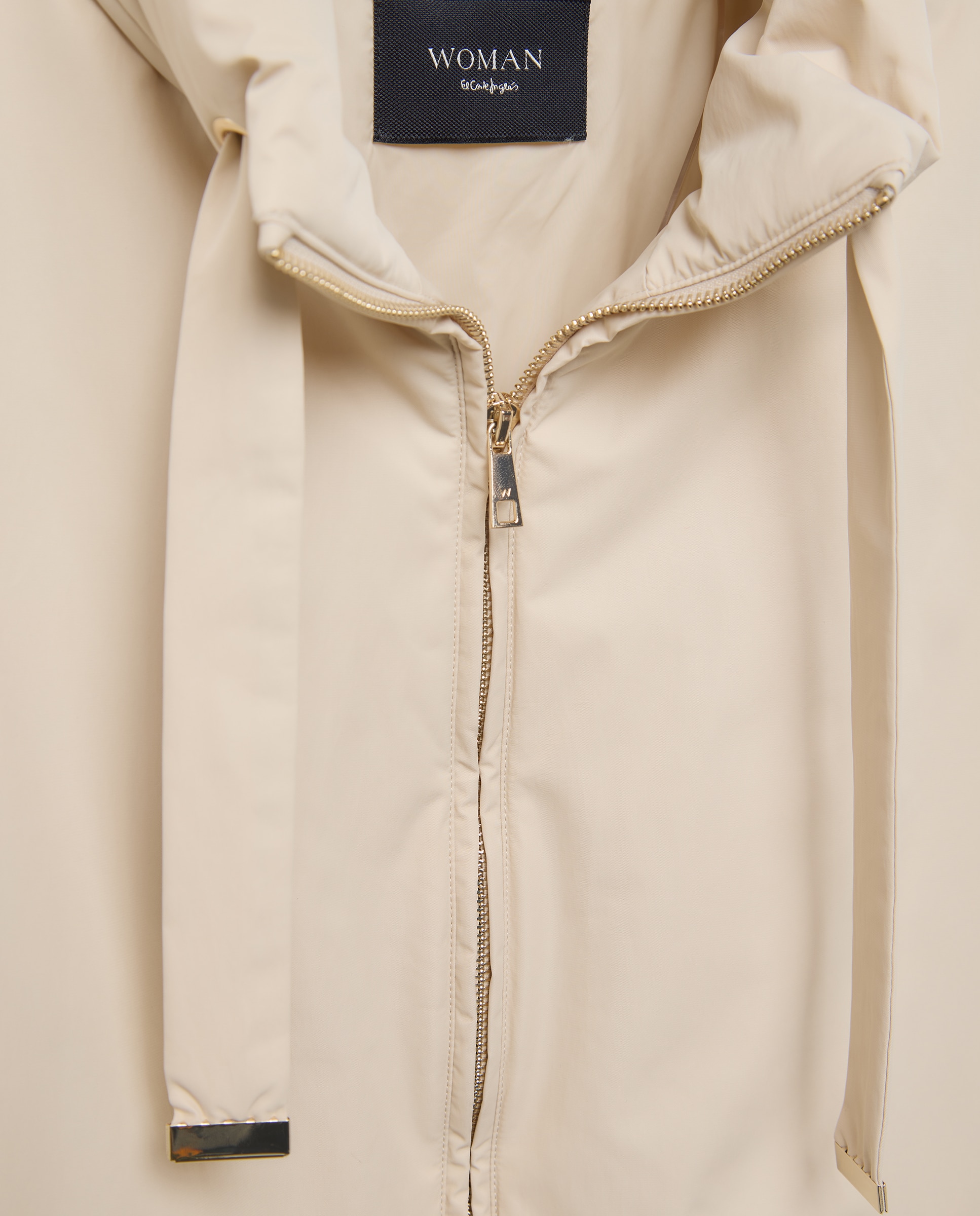 Parka Acolchoada Bege-2