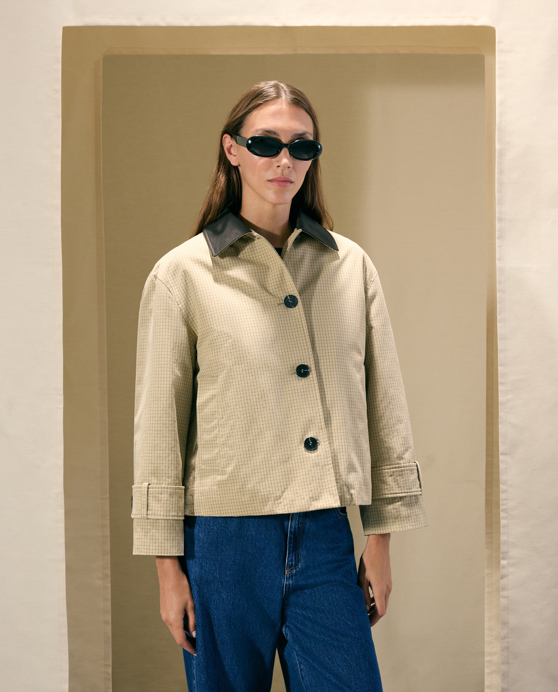 Chaqueta corta acolchada de mujer - Woman El Corte Inglés - Beige Beige-2
