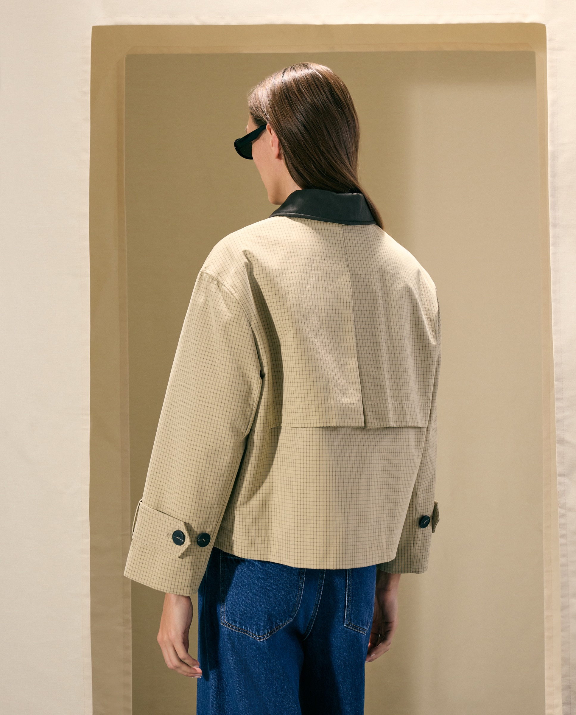 Chaqueta corta acolchada de mujer - Woman El Corte Inglés - Beige Beige-4
