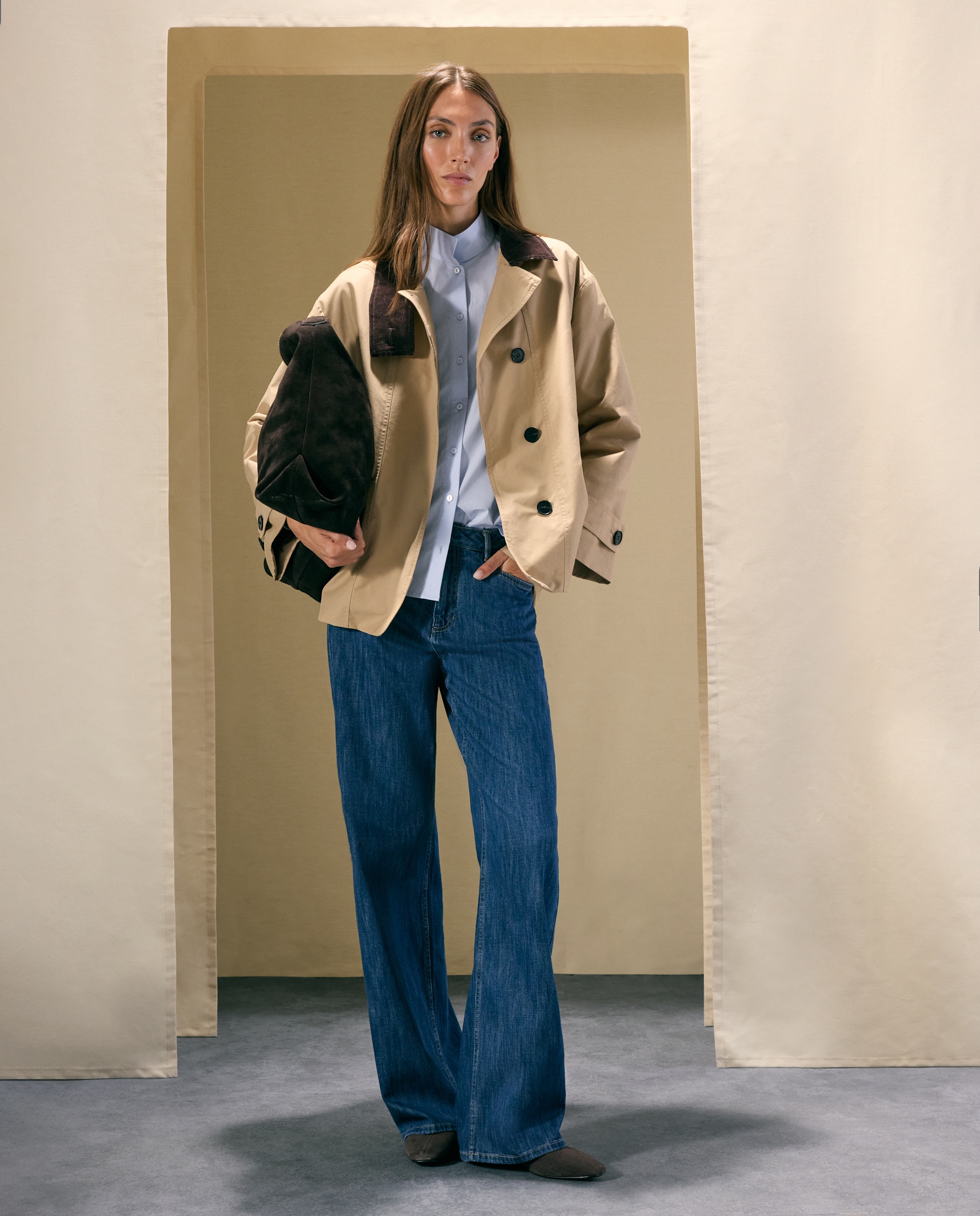 Parka sport cuello pana con padding de mujer - Woman El Corte Inglés - 730 Camel 730 Camel-1