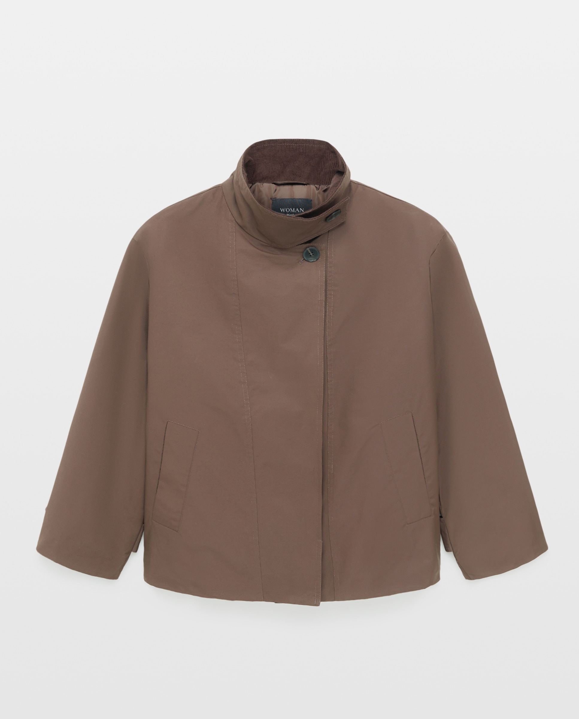 Parka sport cuello pana con padding de mujer - Woman El Corte Inglés - Marrón Marrón-6