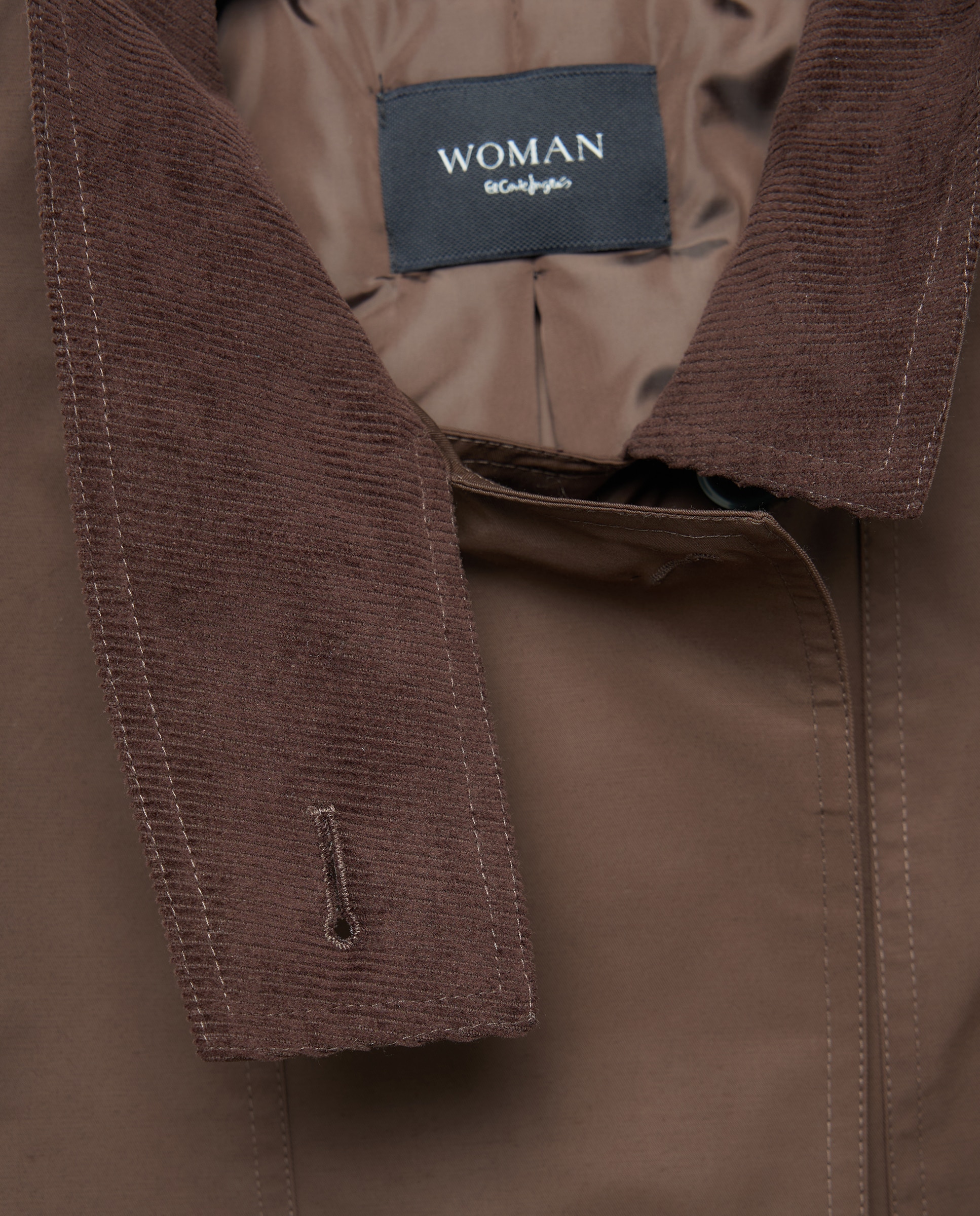 Parka sport cuello pana con padding de mujer - Woman El Corte Inglés - Marrón Marrón-7