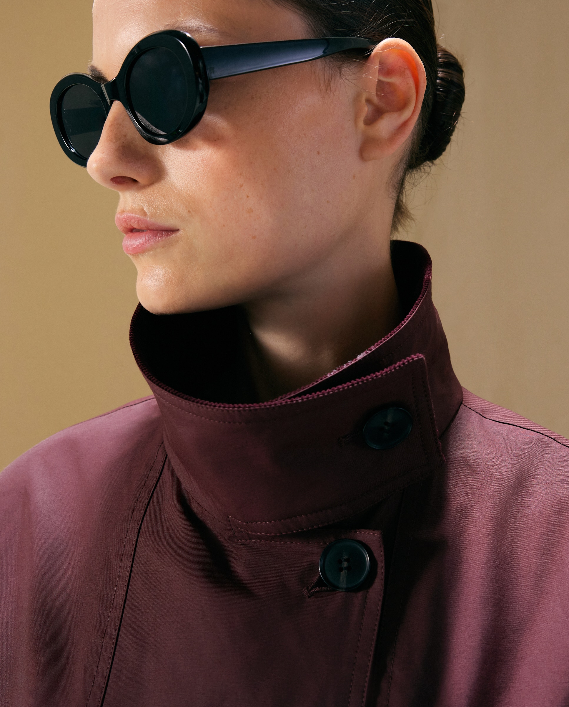 Parka Desportiva com Gola de Bombazina e Enchimento Bordeaux-4