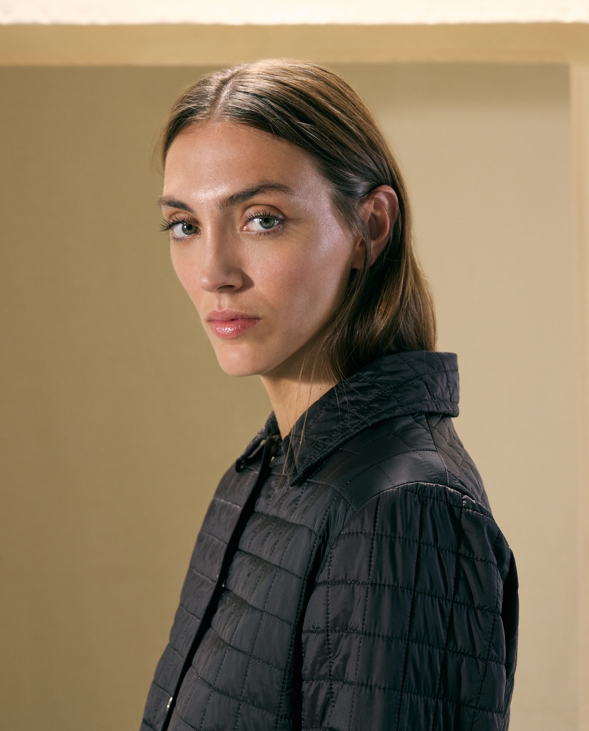 Parka guateada de mujer con detalle de pelo - Woman El Corte Inglés - Burdeos Burdeos-3