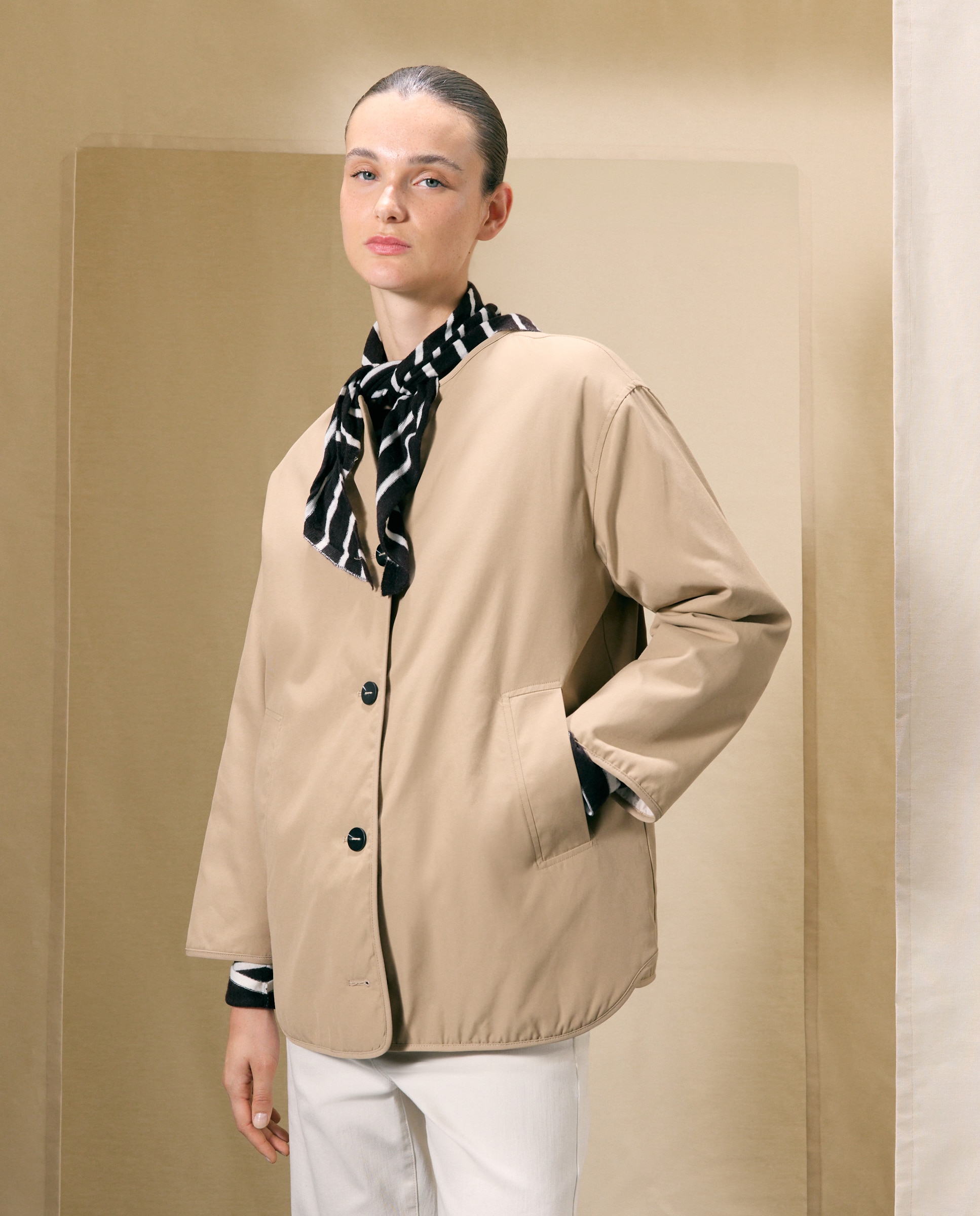Parka de mujer con capucha y detalles a contraste - Woman El Corte Inglés - 730 Camel 730 Camel-2