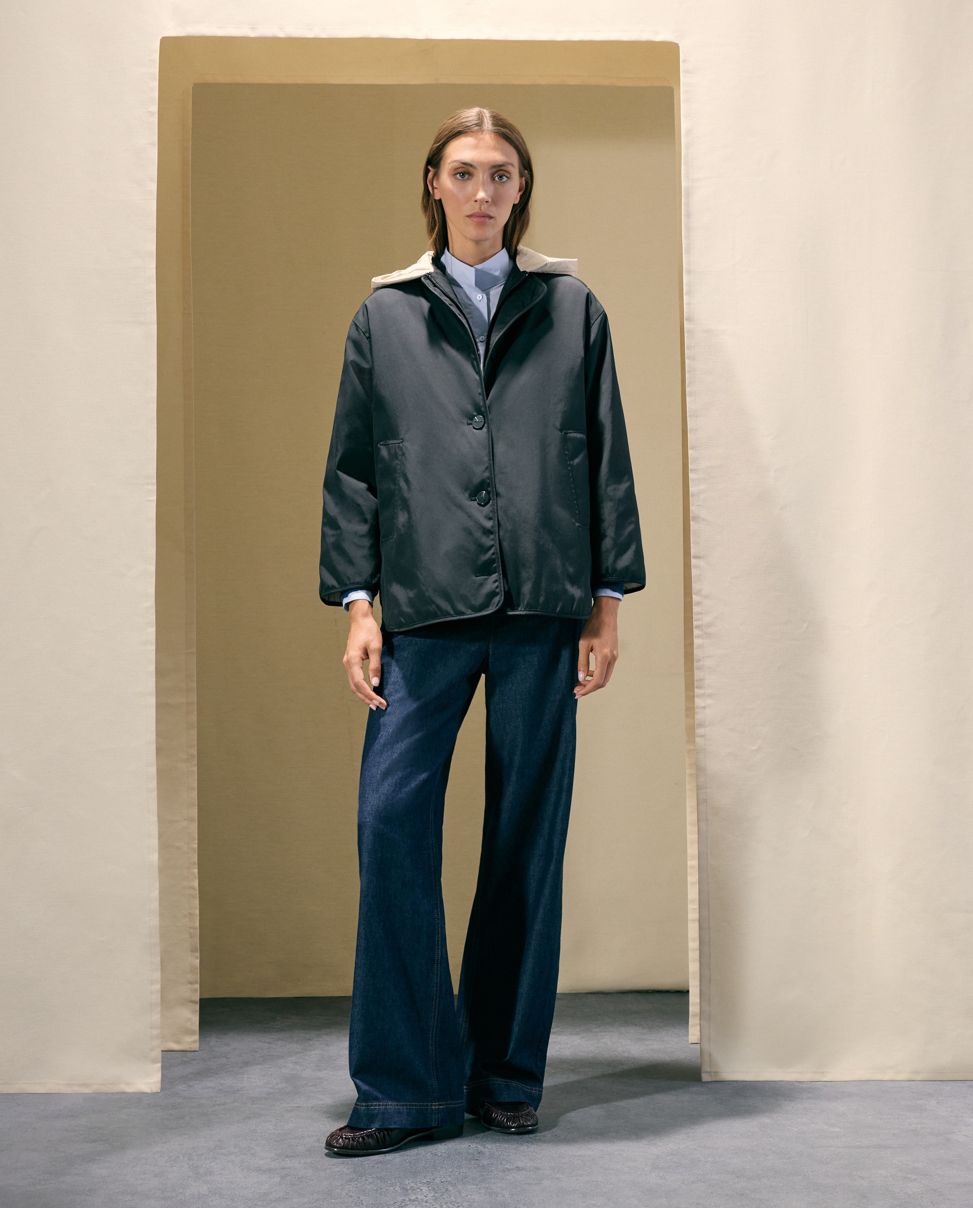 Parka de mujer con capucha y detalles a contraste - Woman El Corte Inglés - Negro Negro-3