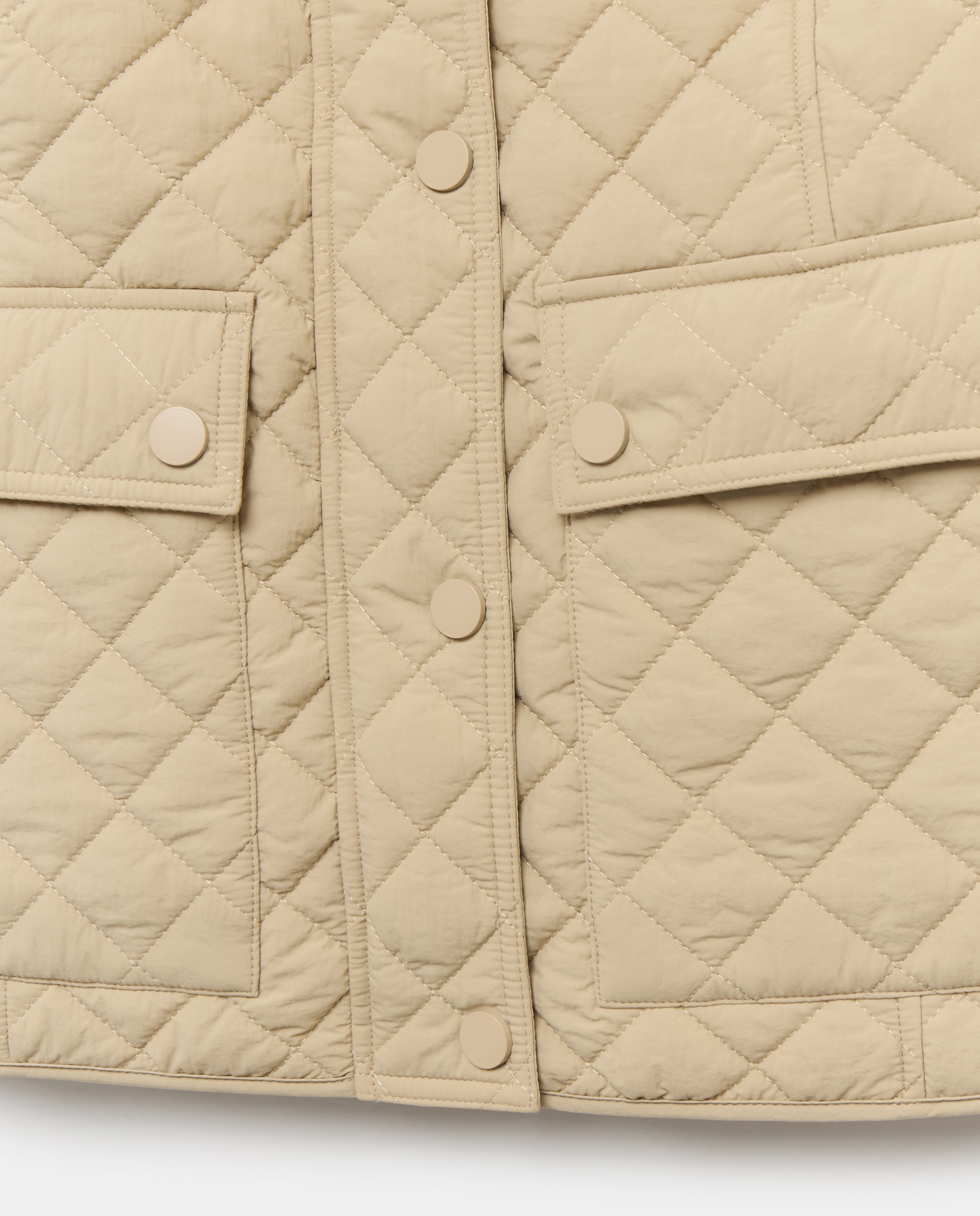 Chaleco guateado de mujer - Woman El Corte Inglés - Beige Beige-5