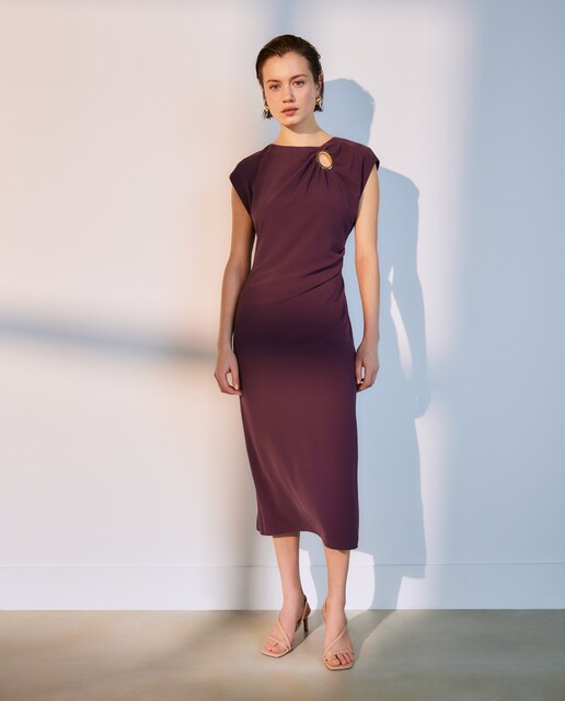 Vestido midi sin mangas