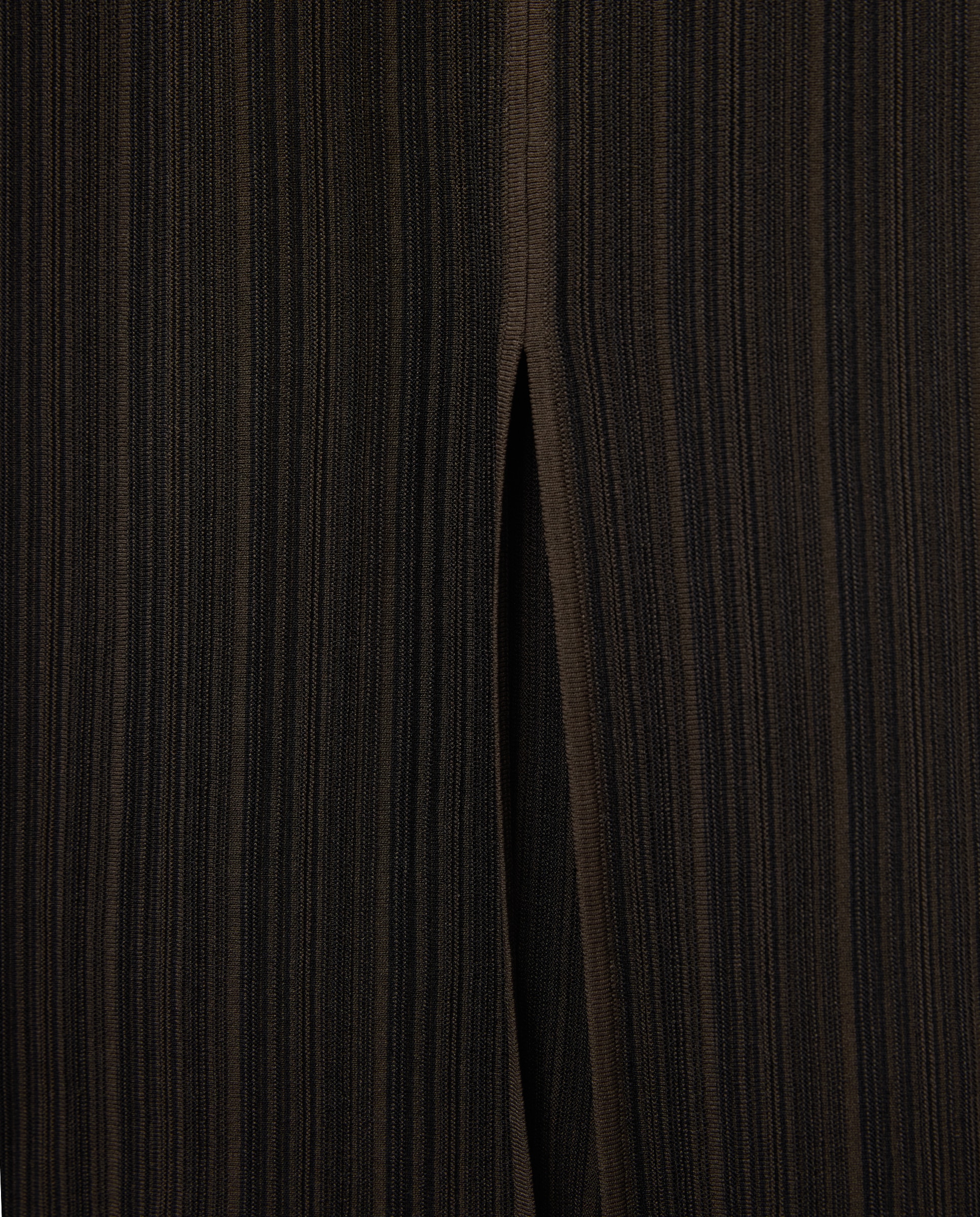 Vestido Regular de Tricot sem Mangas Castanho-5