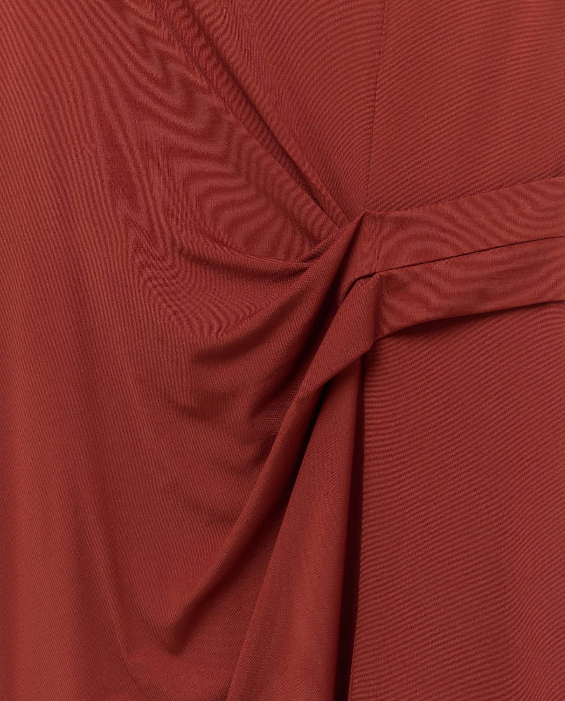 Vestido drapeado circular - Woman El Corte Inglés - 770 Terracota 770 Terracota-5