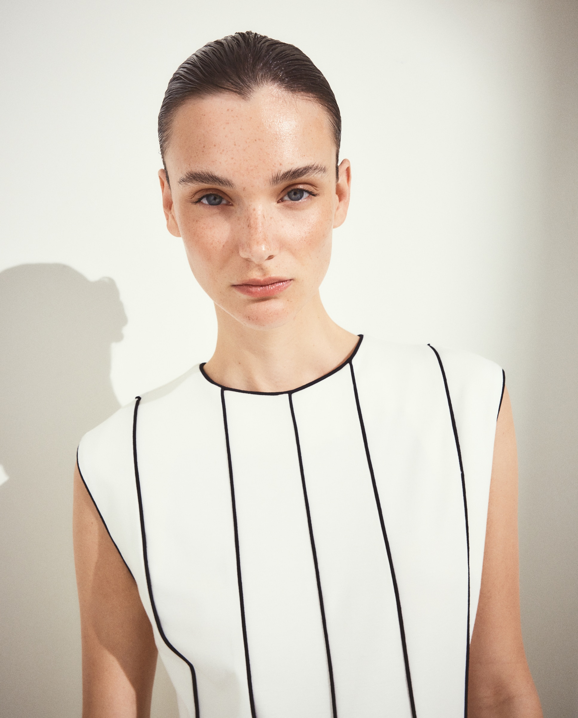 Vestido midi sin mangas - Woman El Corte Inglés - 120 Crudo 120 Crudo-3