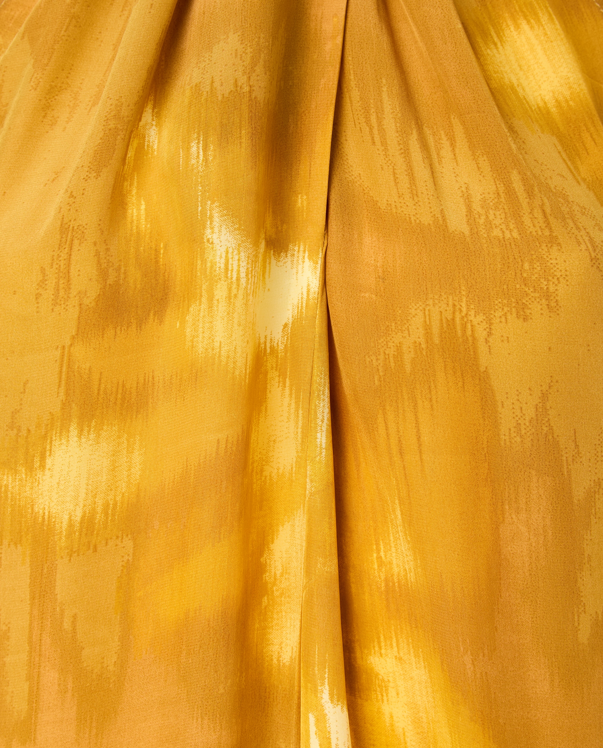 Vestido midi com manga curta Castanho-5