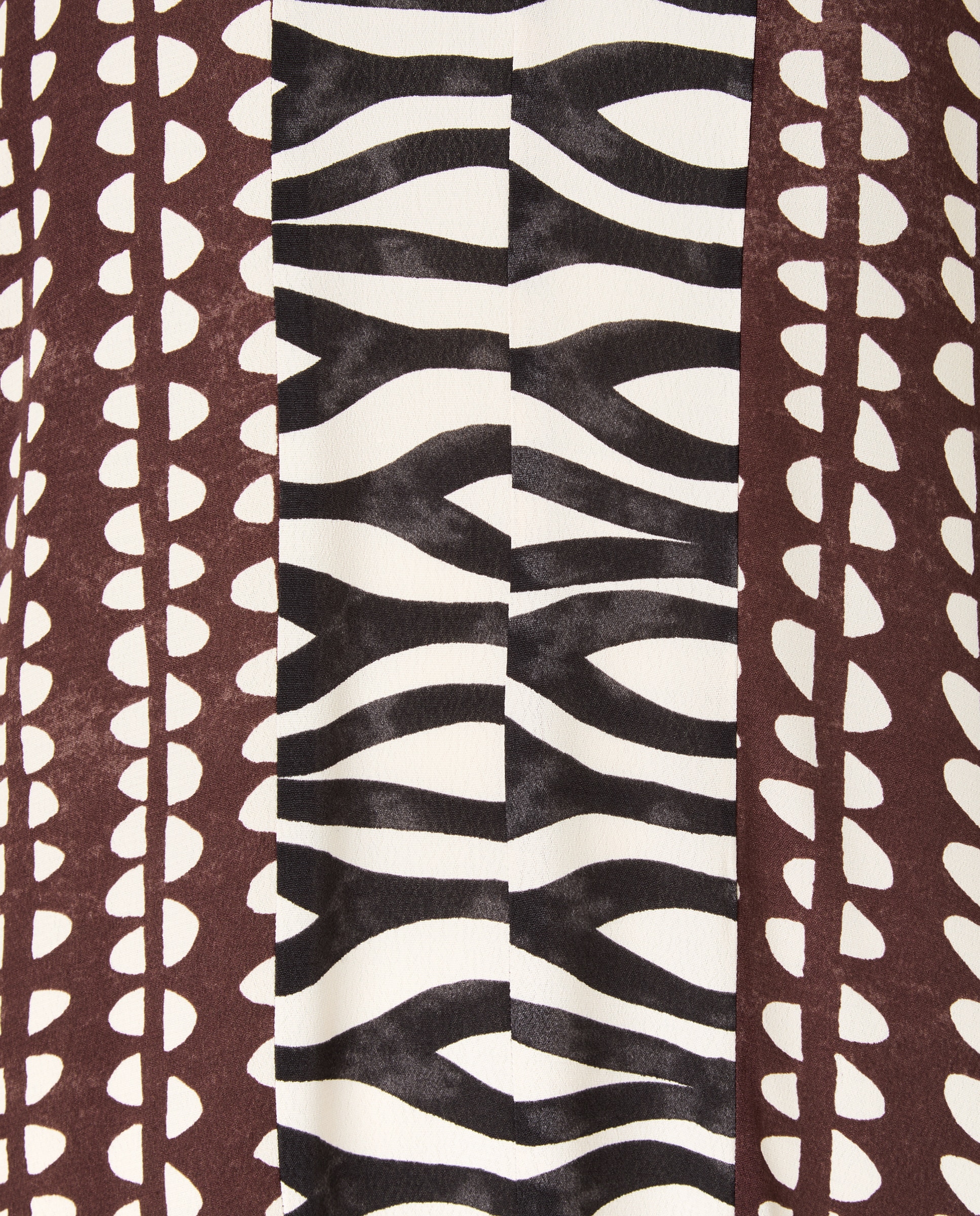 Vestido Comprido sem Mangas e com Estampado Preto-6