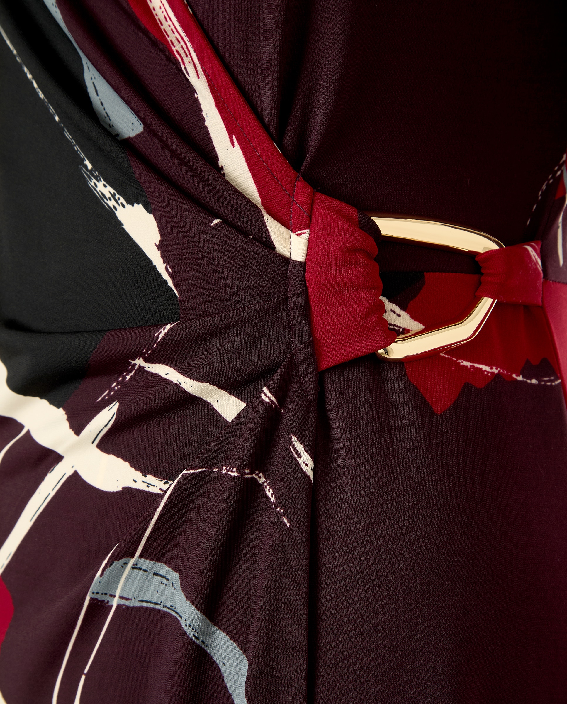 Vestido Midi Estampado Rosa-5