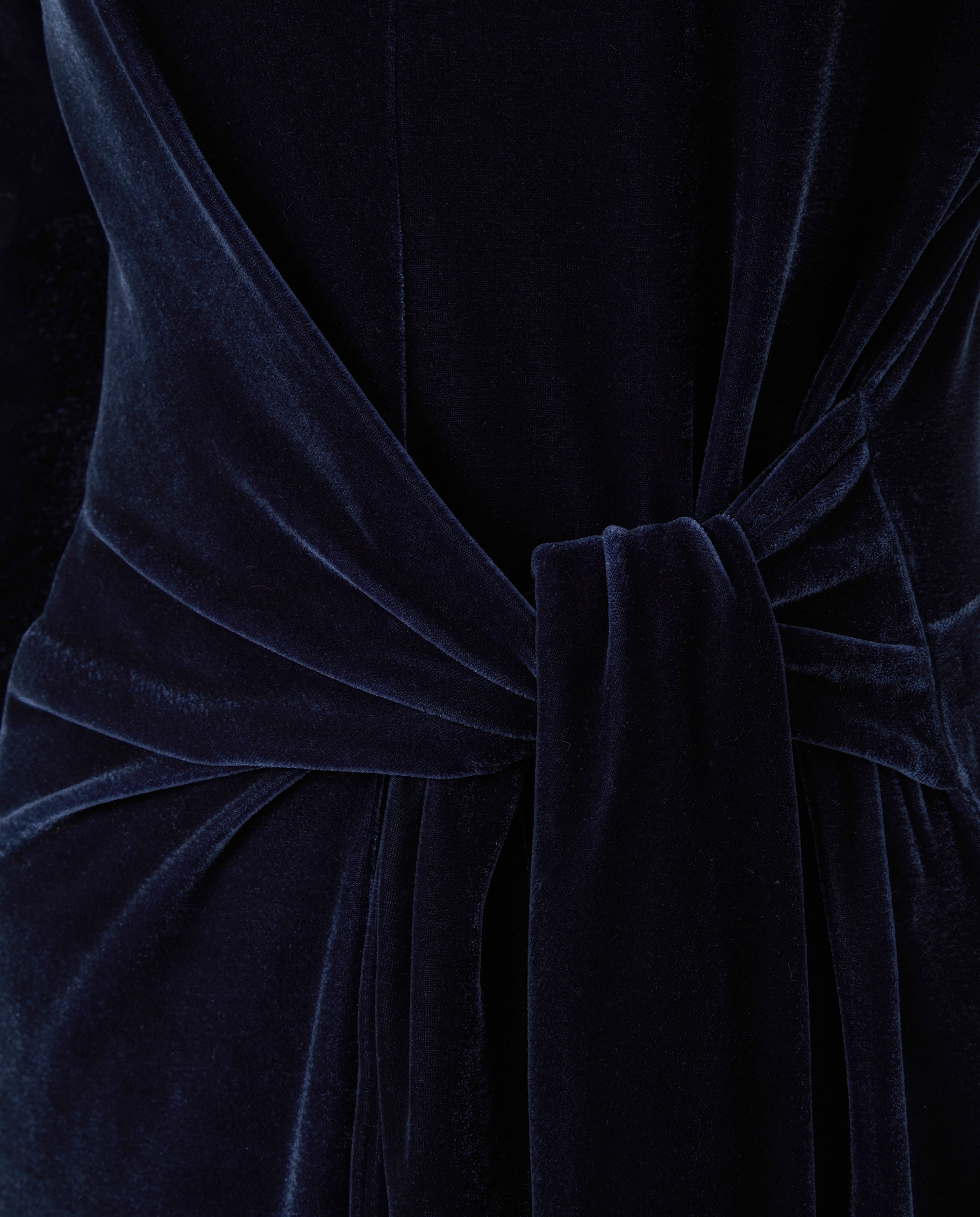 Vestido de Veludo de Natal Roxo-5