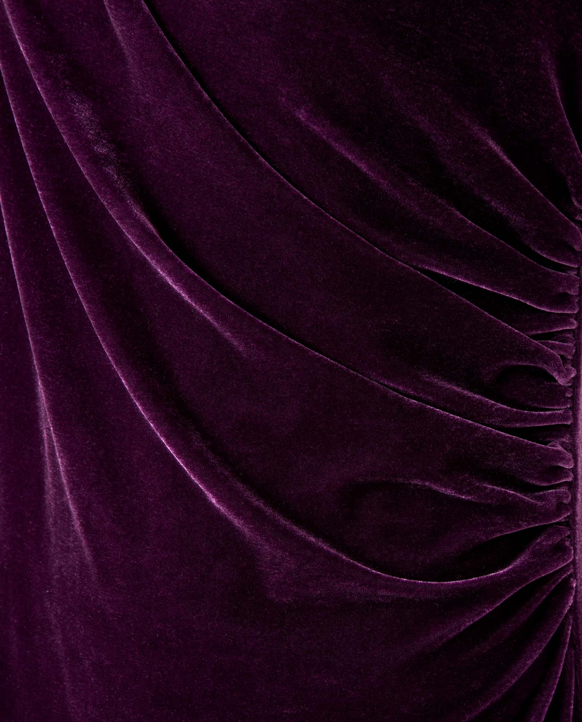 Vestido de Veludo de Natal 291 Beringela-5