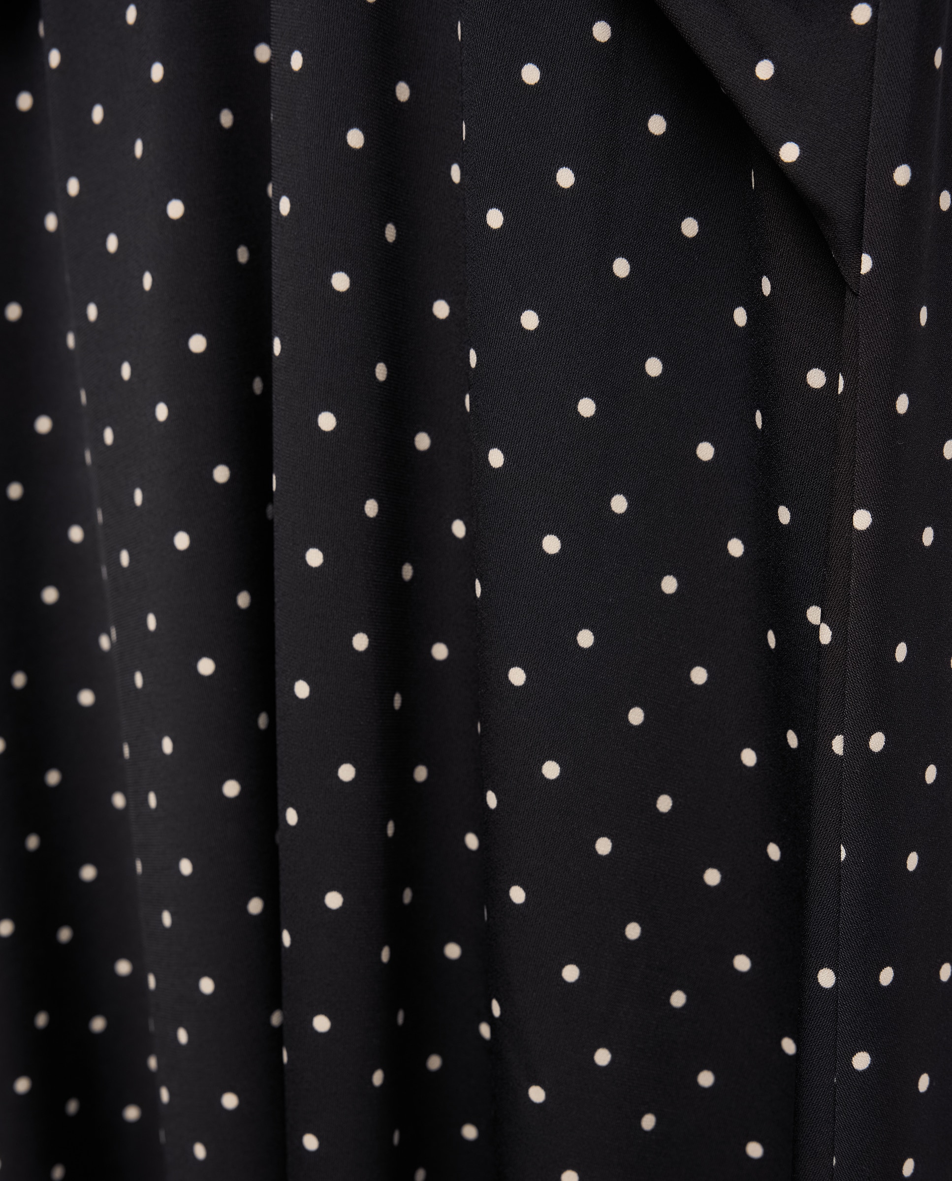 Vestido de Manga Comprida com Estampado Preto-5