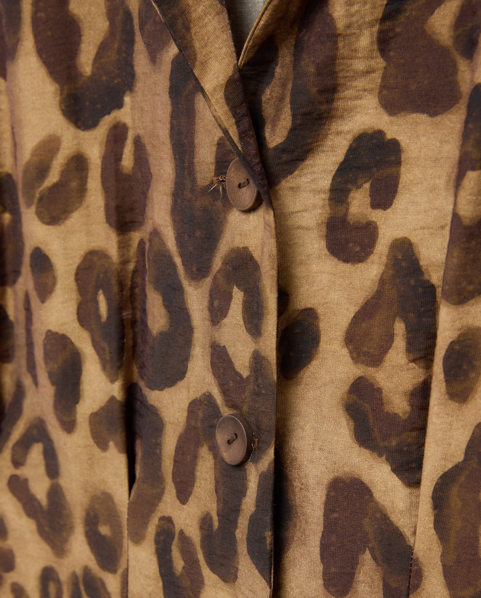 Vestido de manga larga con estampado animal print - Woman El Corte Inglés - Marrón Marrón-6