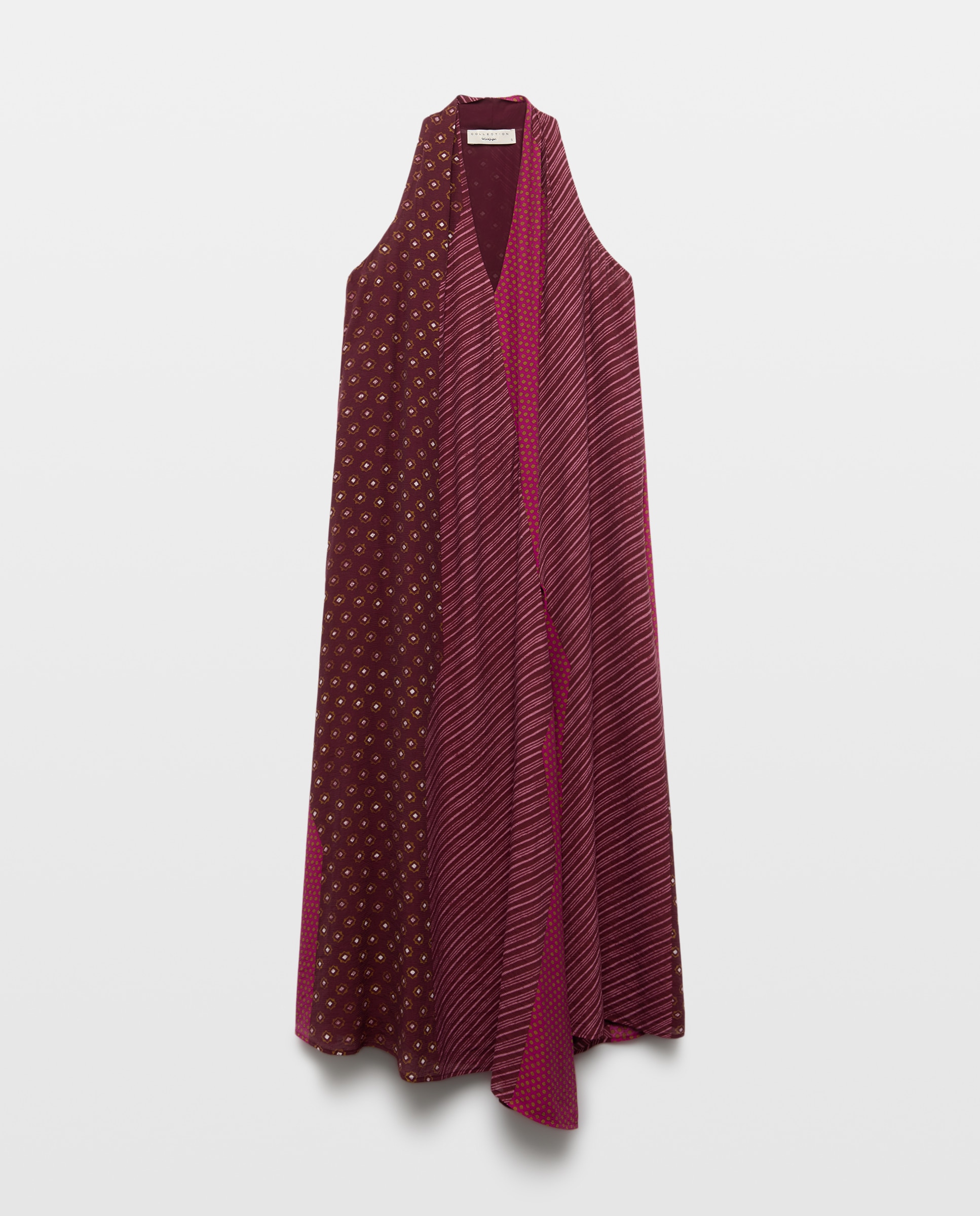 Vestido midi sin mangas estampado - Woman El Corte Inglés - Verde Rosa-4