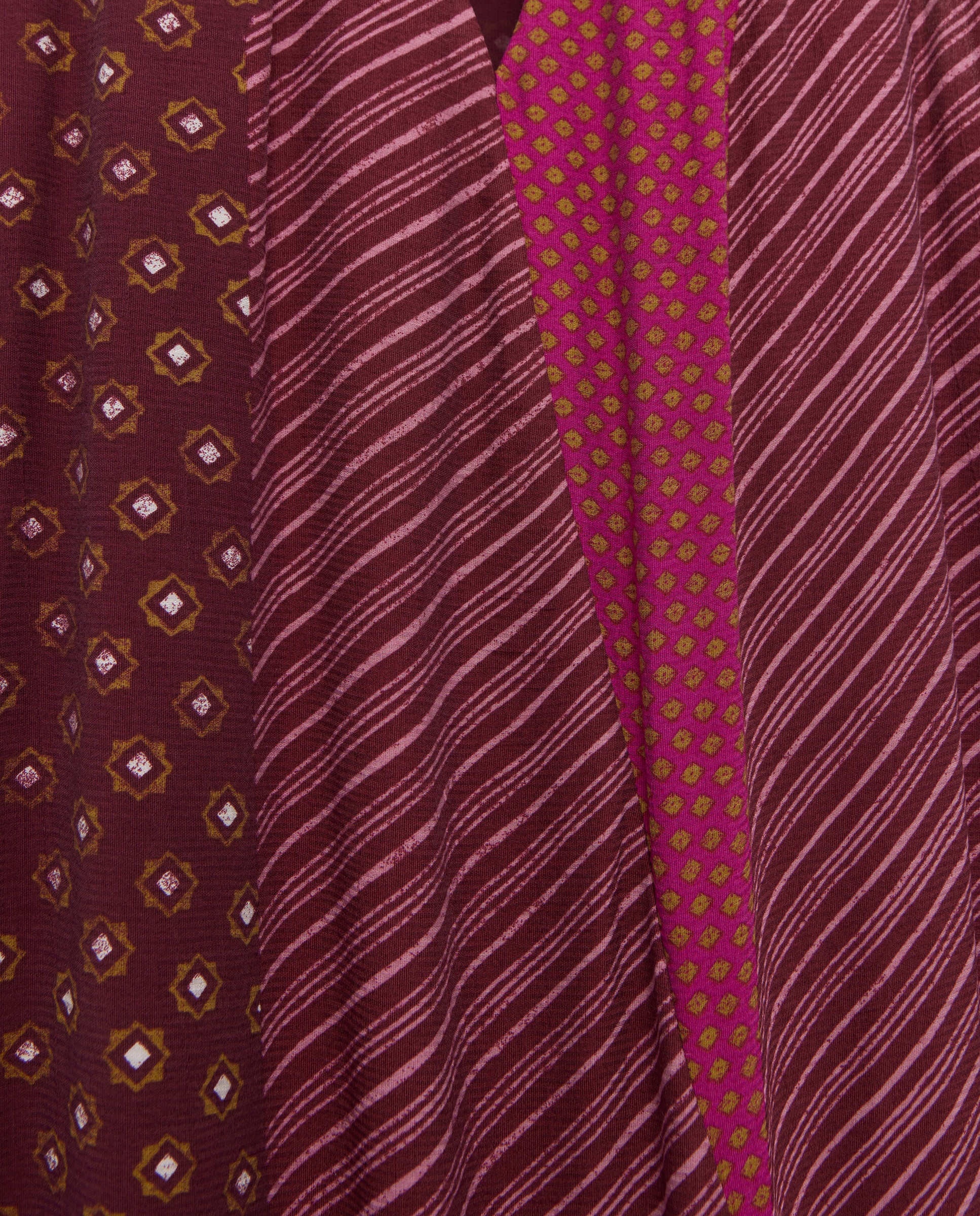 Vestido midi sin mangas estampado - Woman El Corte Inglés - Verde Rosa-5