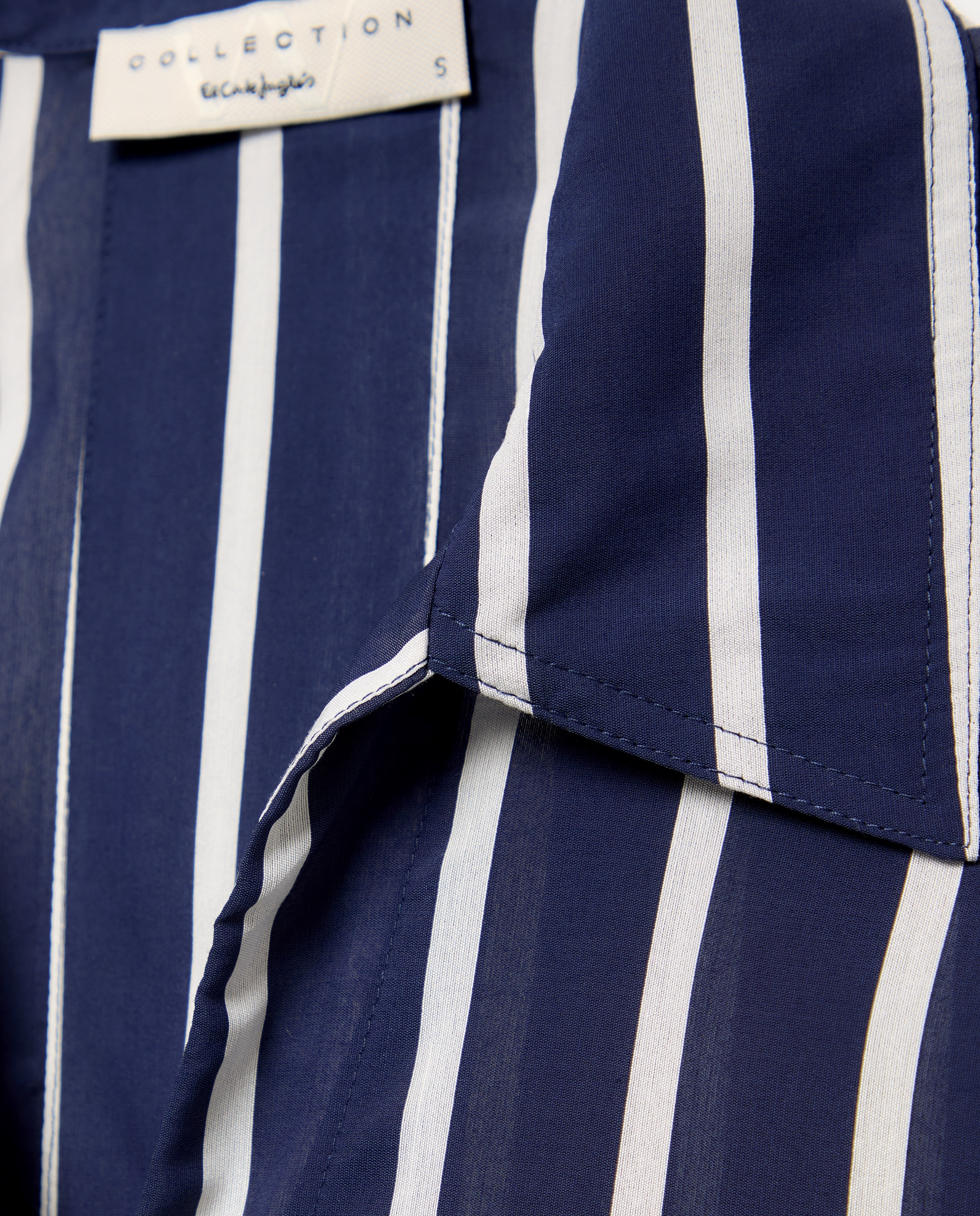 Vestido de Viscose com Manga Comprida e Estampado Azul-escuro-6