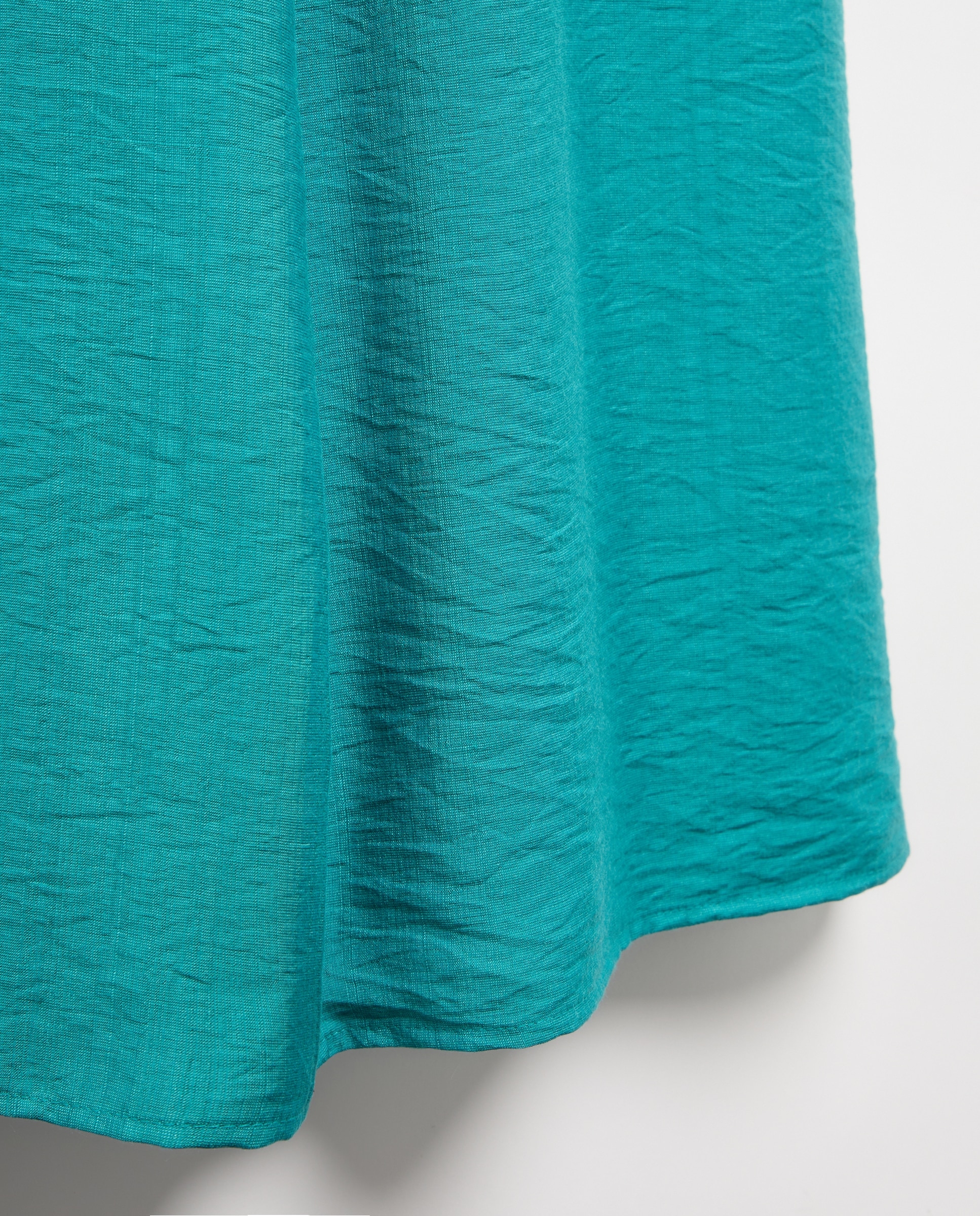 Vestido Midi sem Mangas e com Decote Redondo 450 Turquesa-5