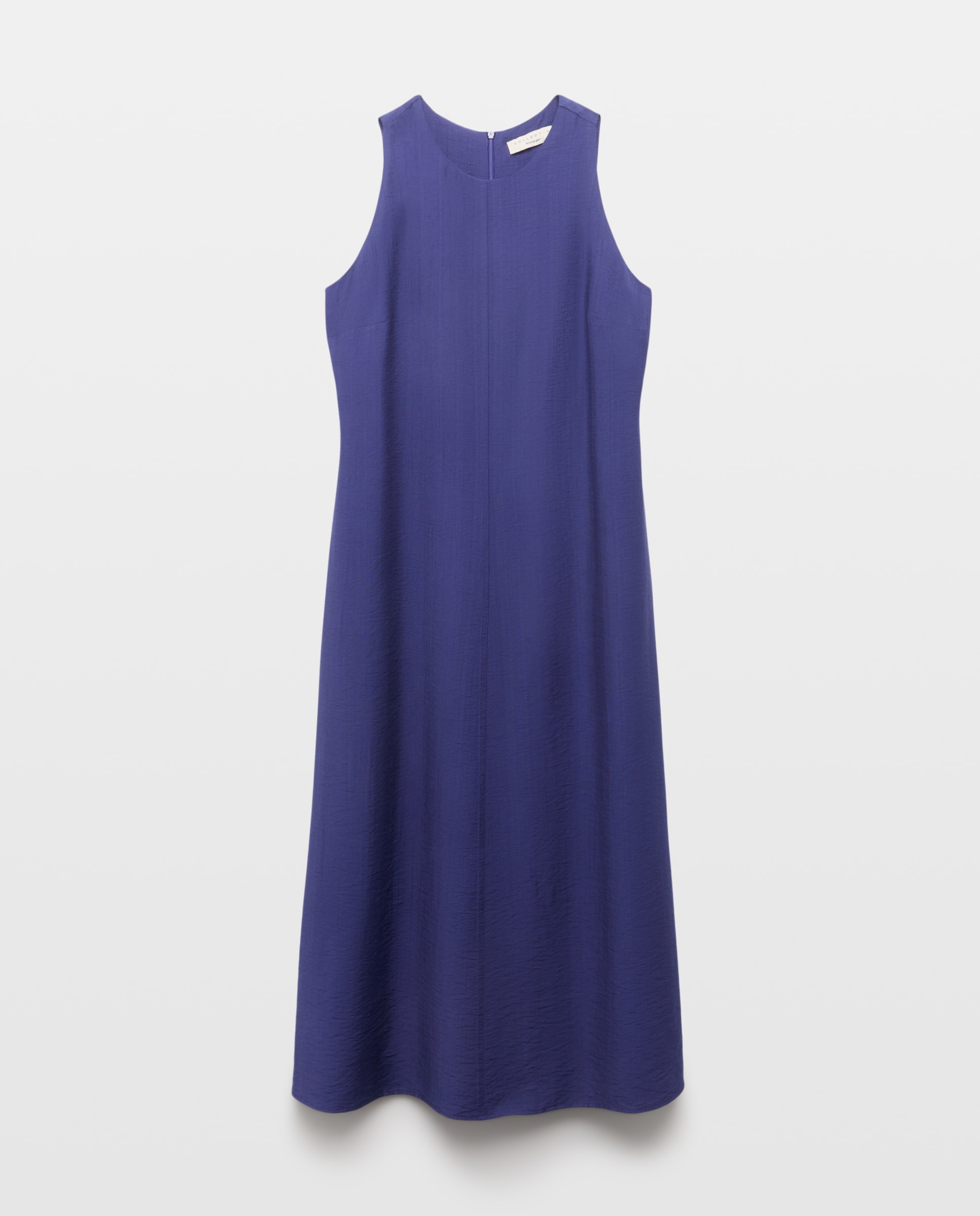 Vestido midi sin mangas con cuello caja - Woman El Corte Inglés - 400 Azul 400 Azul-4