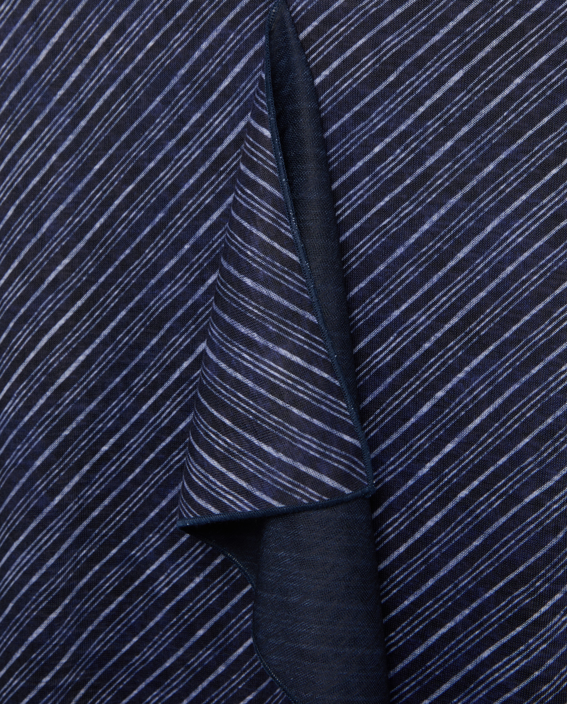 Vestido sem Mangas e com Folho Central Azul-5