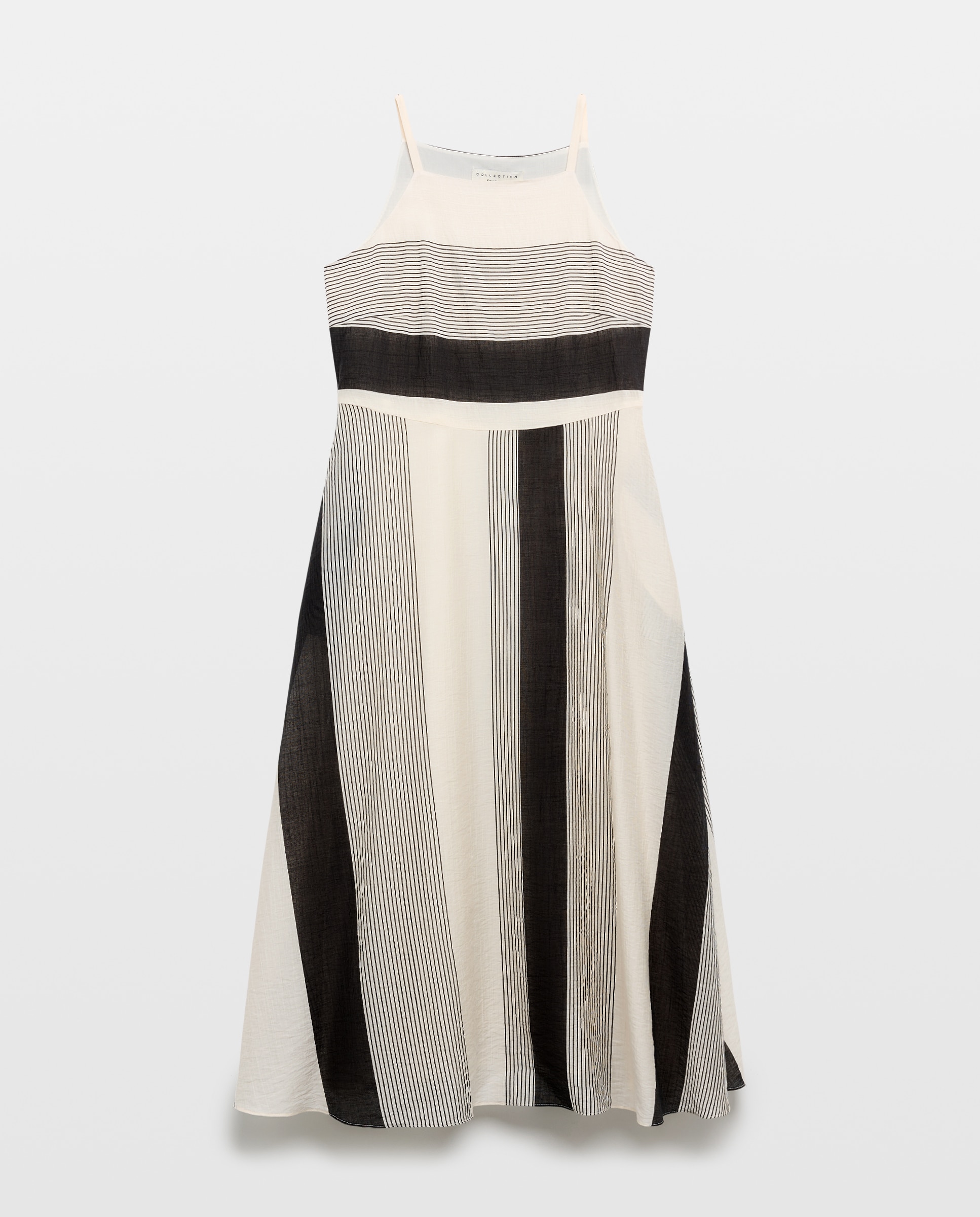 Vestido de Alças com Estampado Preto-2