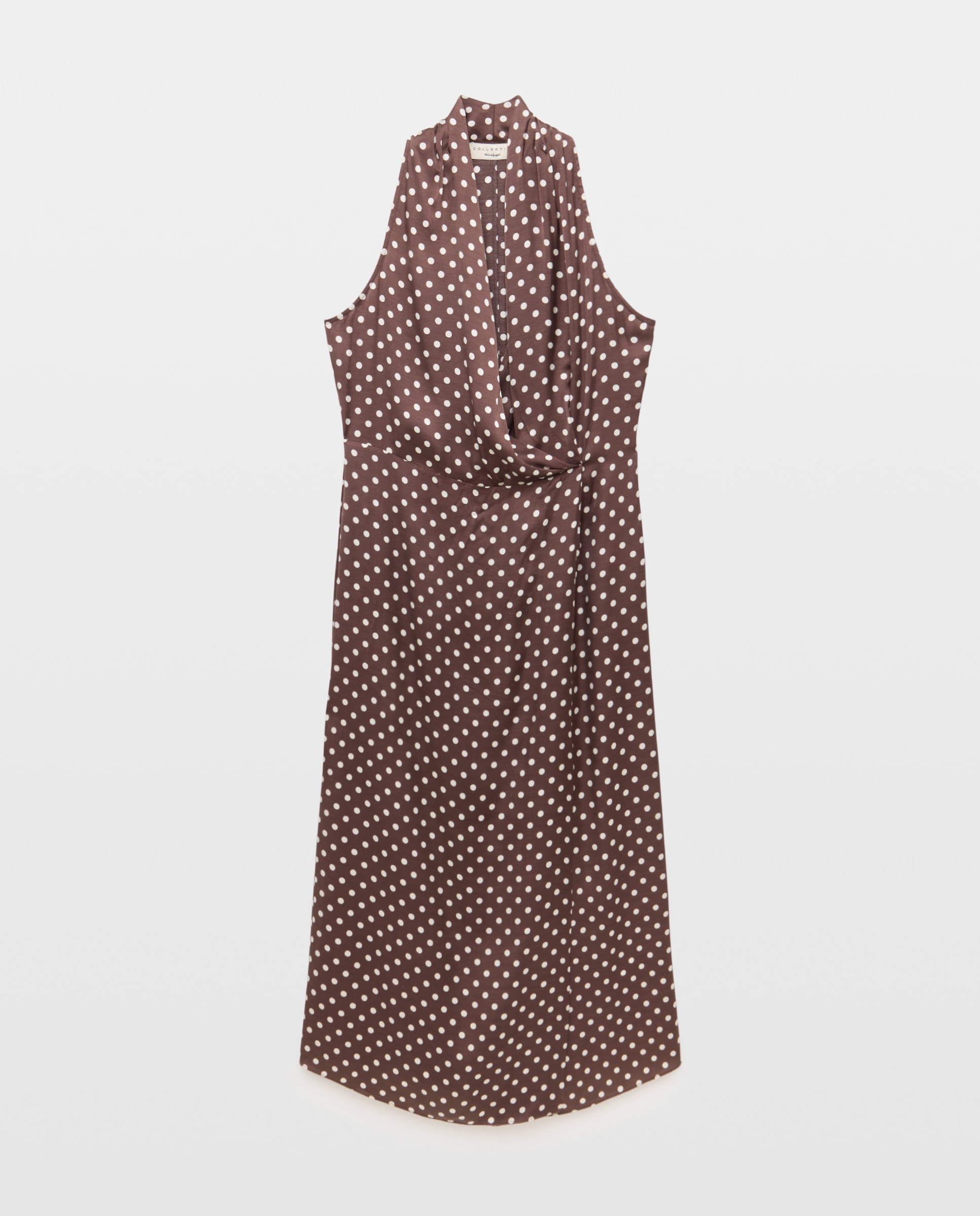 Imagem 0 de Vestido de Gola Halter com Estampado