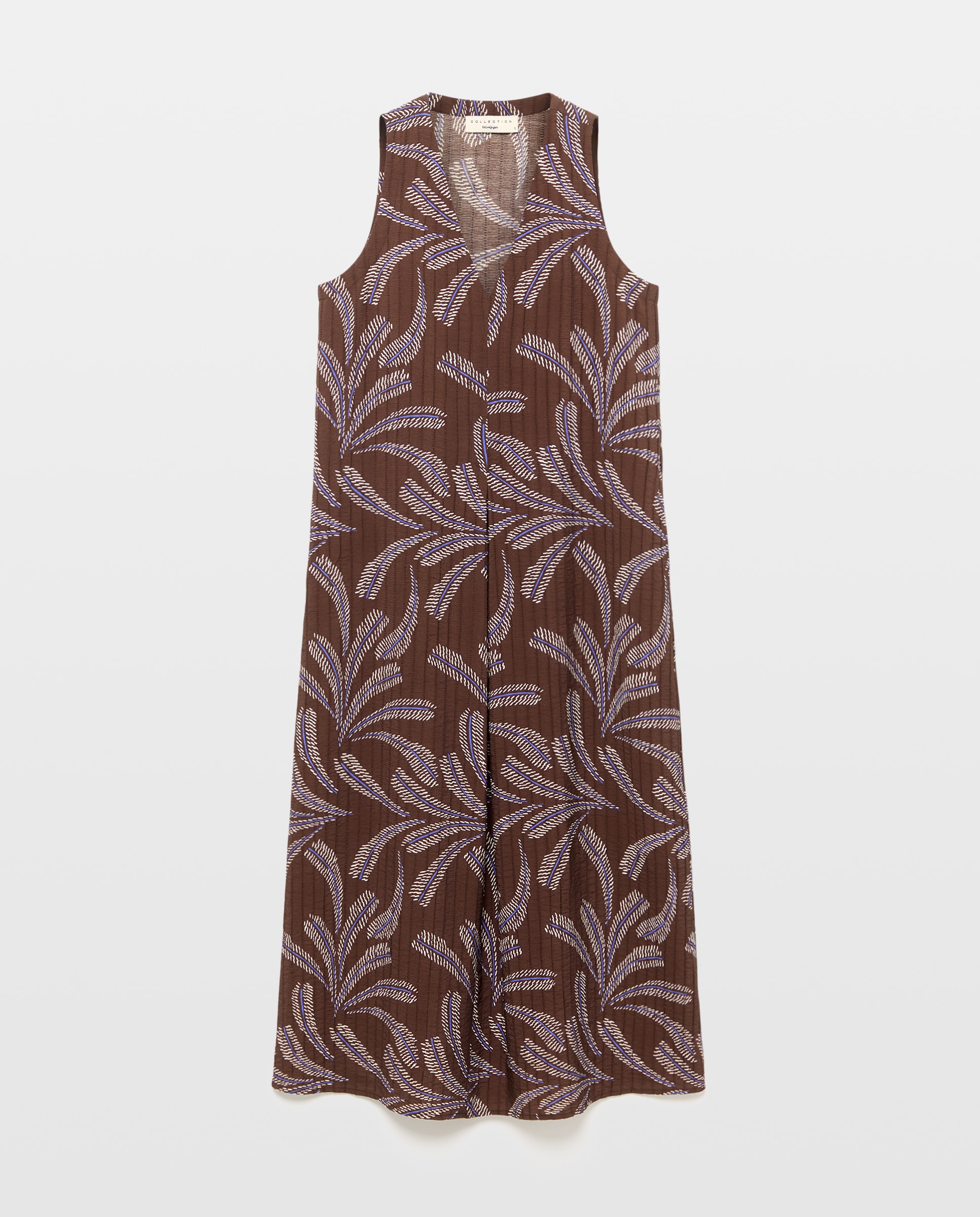 Imagen 5 de Vestido allover print texturado - Woman El Corte Inglés - Marrón Marrón