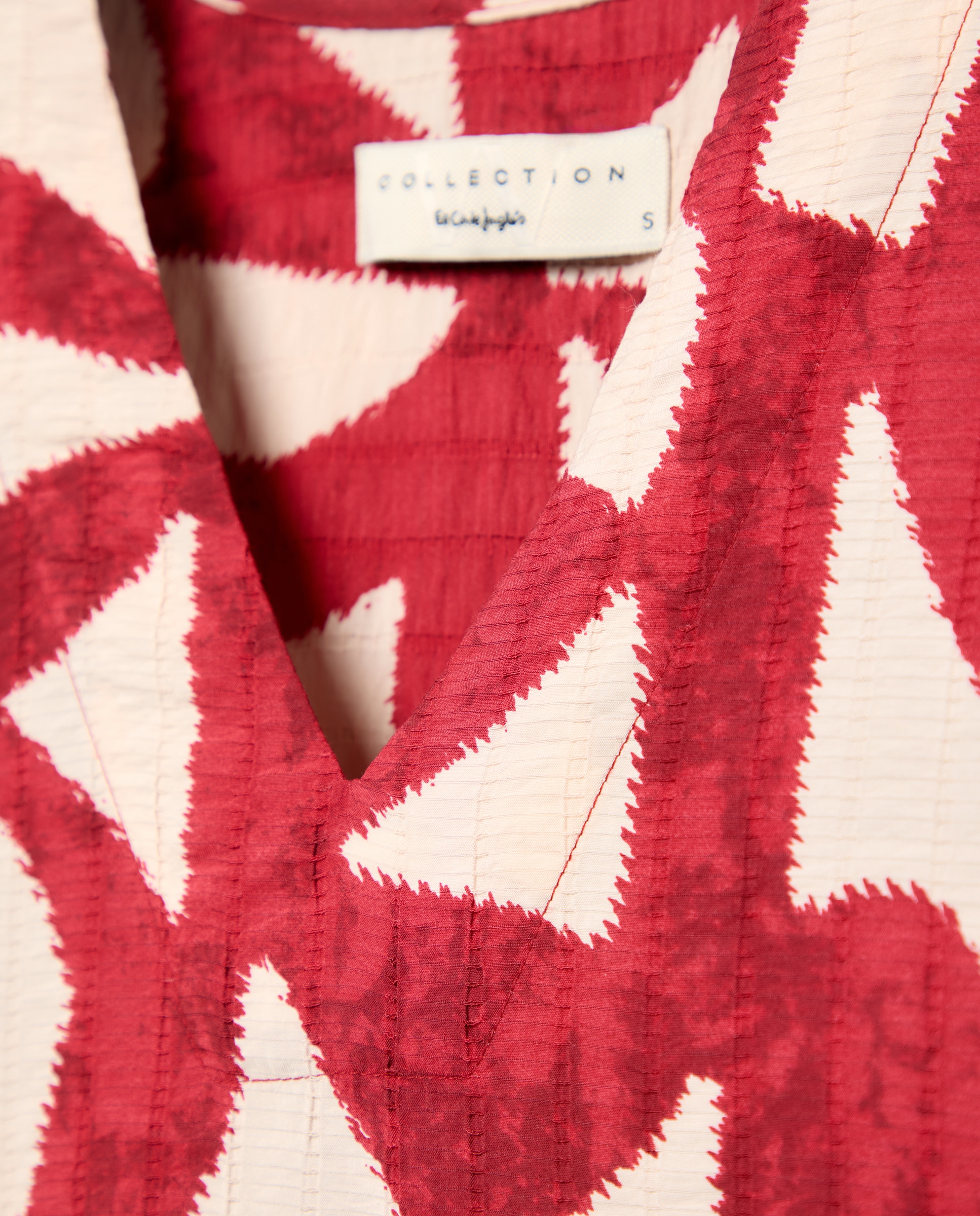Vestido Kaftan com Palmeira Vermelho-7