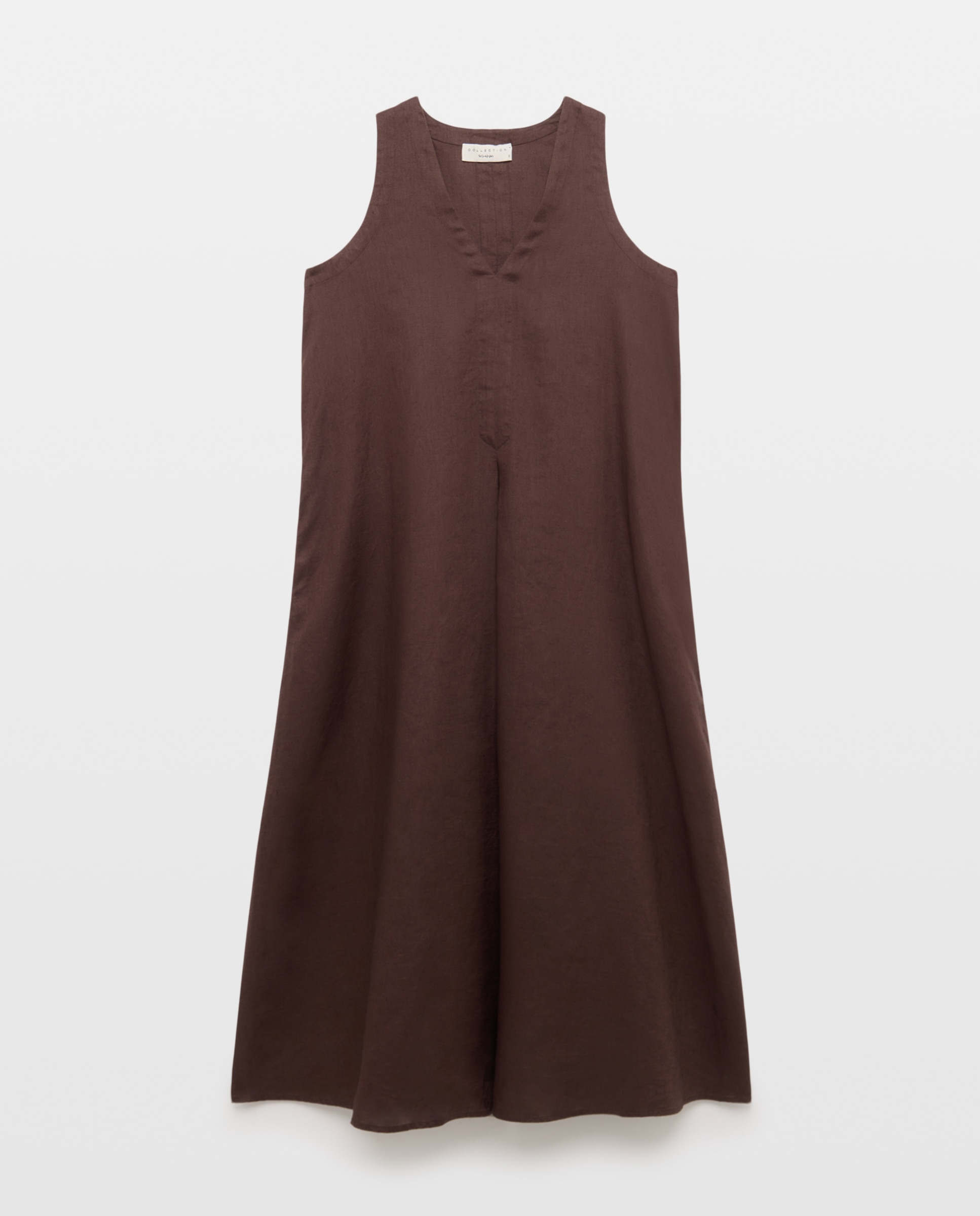 Imagem 0 de Vestido Comprido de Linho sem Mangas