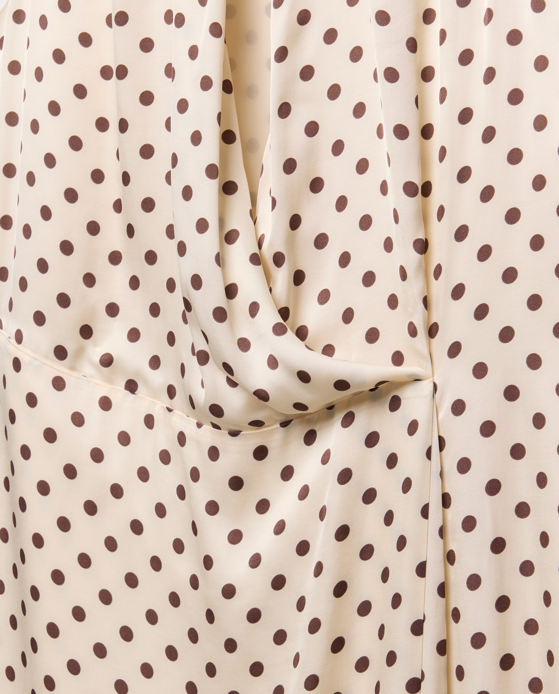 Vestido de Gola Halter com Estampado Branco-5