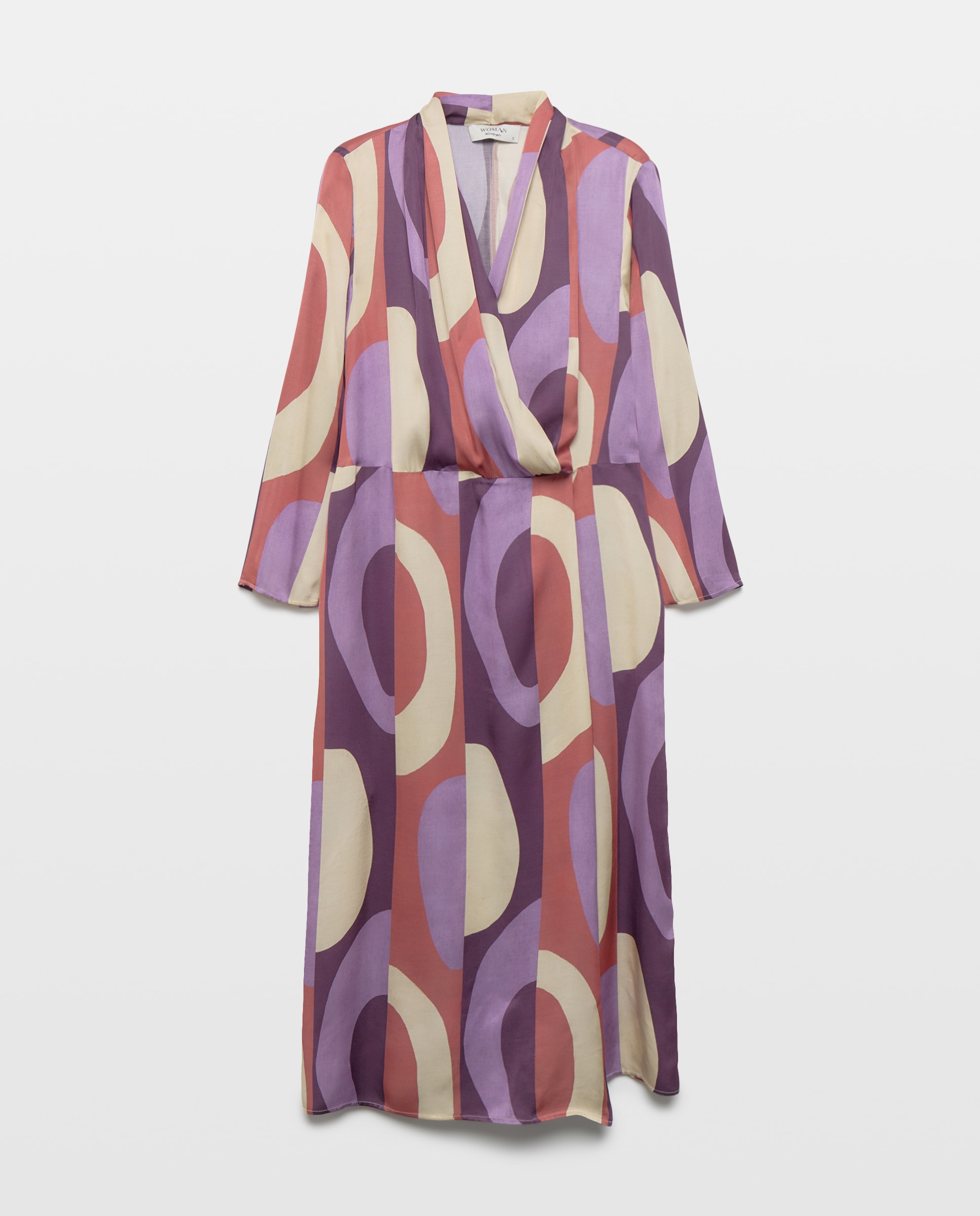 Imagem 0 de Vestido com Estampado Posicional de Figuras Ovais