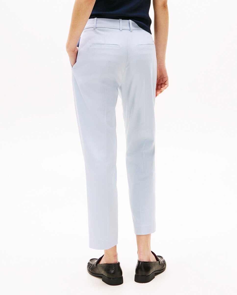 Calças Chino Slim Straight Azul-claro-3