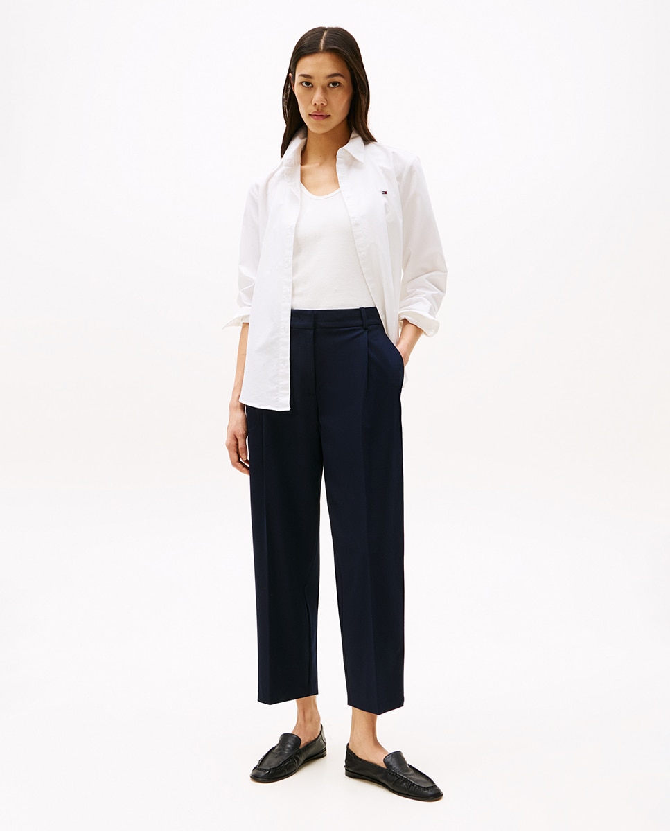 Calças Chino Tapered Azul-marinho-1