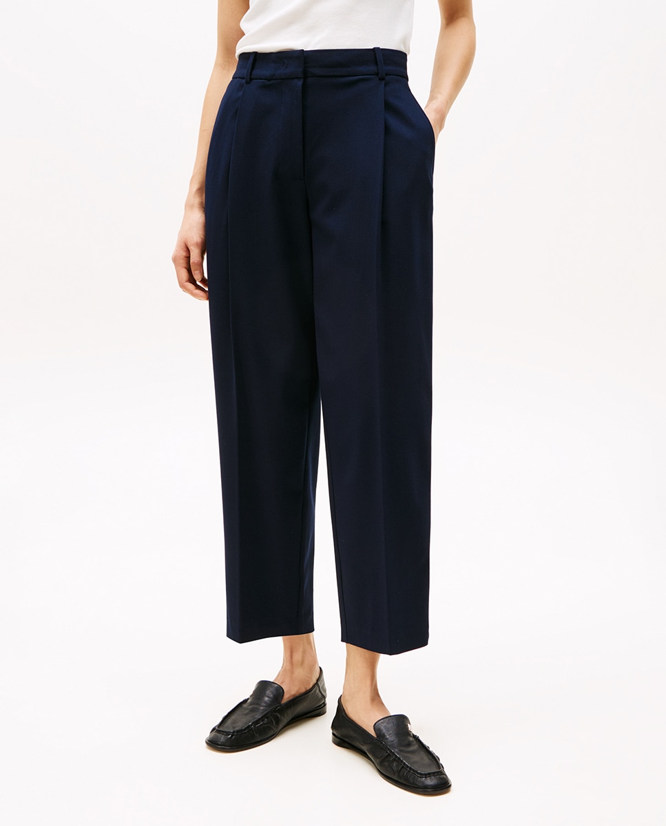 Calças Chino Tapered Azul-marinho-2