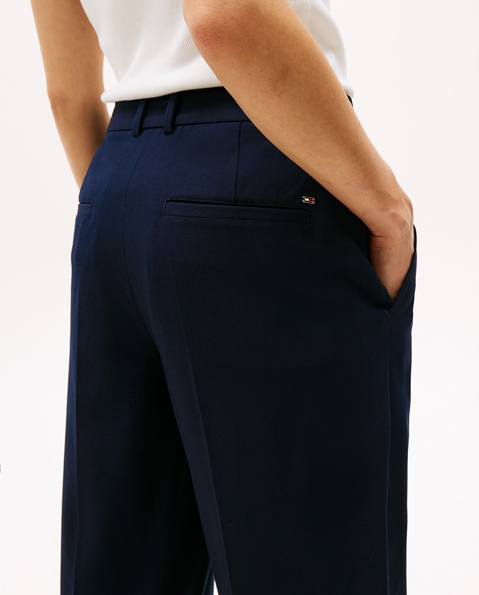 Calças Chino Tapered Azul-marinho-4