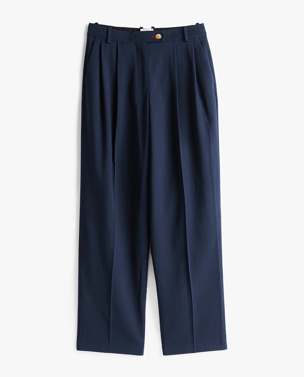 TH X SRG Calças Wide Leg Azul-marinho-6